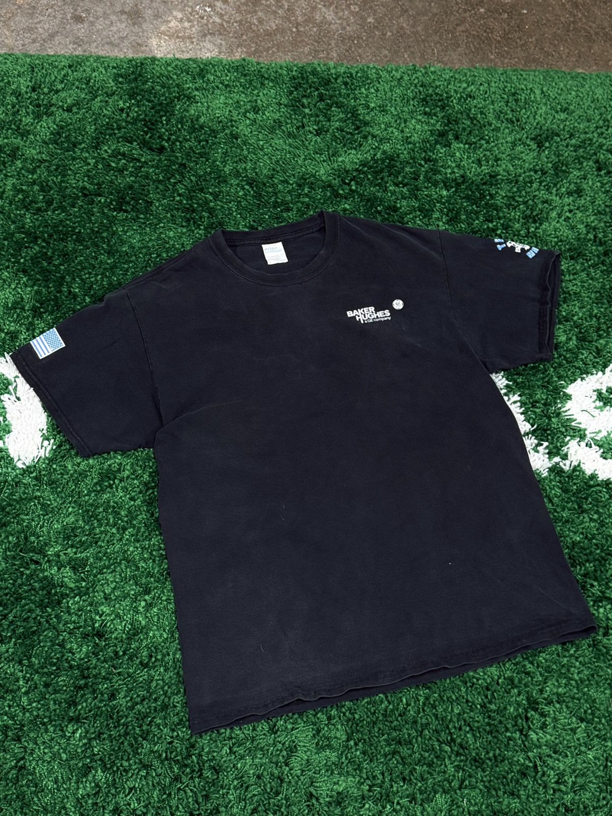 Vintage Vintage Team Matrix Ocean General Electric GE Workwear Tee Size US L / EU 52-54 / 3 - 3 Thumbnail