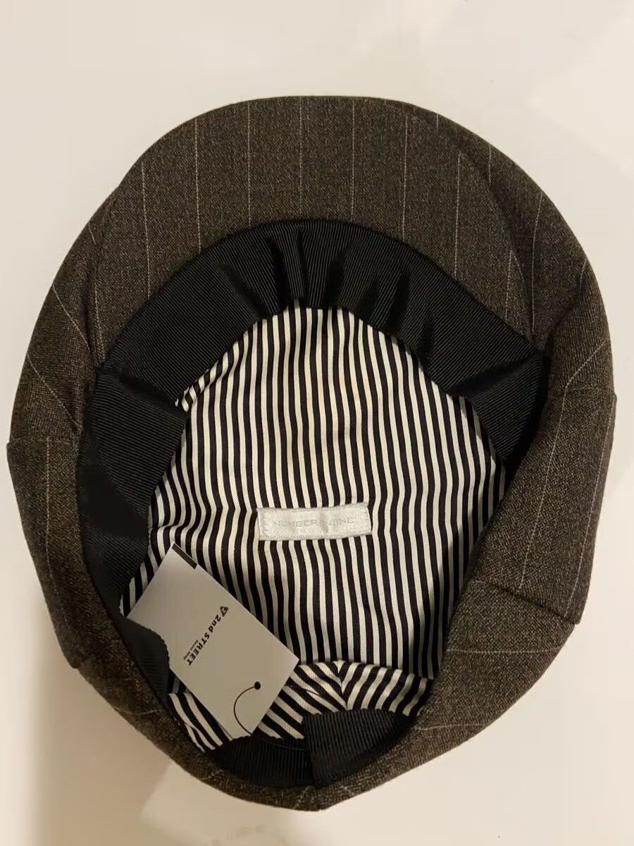 Number (N)ine Striped Newsboy Cap Size ONE SIZE - 4 Thumbnail
