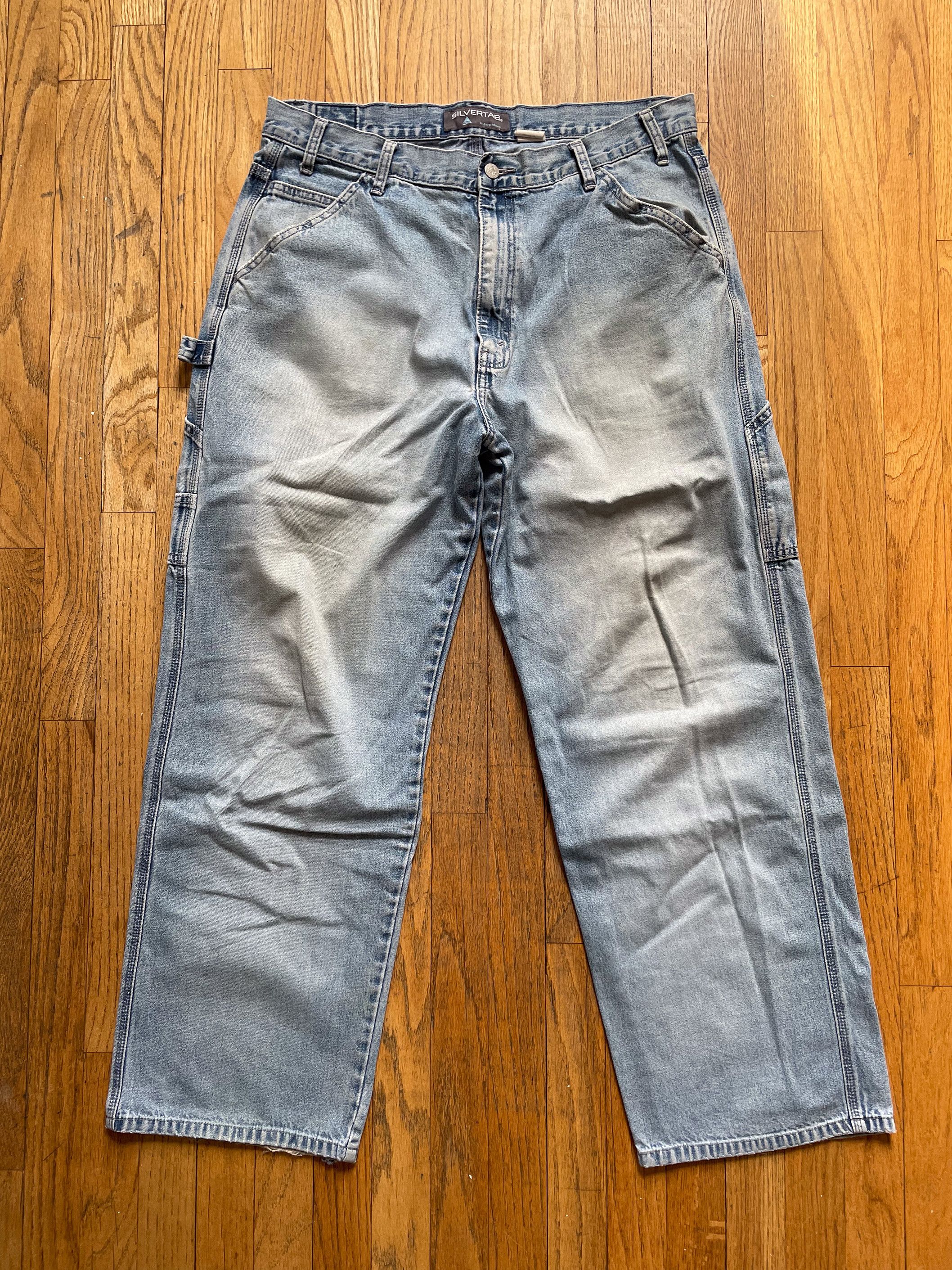 Levi's Levi's Silvertab Baggy Carpenter Denim Jeans 36x32 Size US 36 / EU 52 - 1 Thumbnail