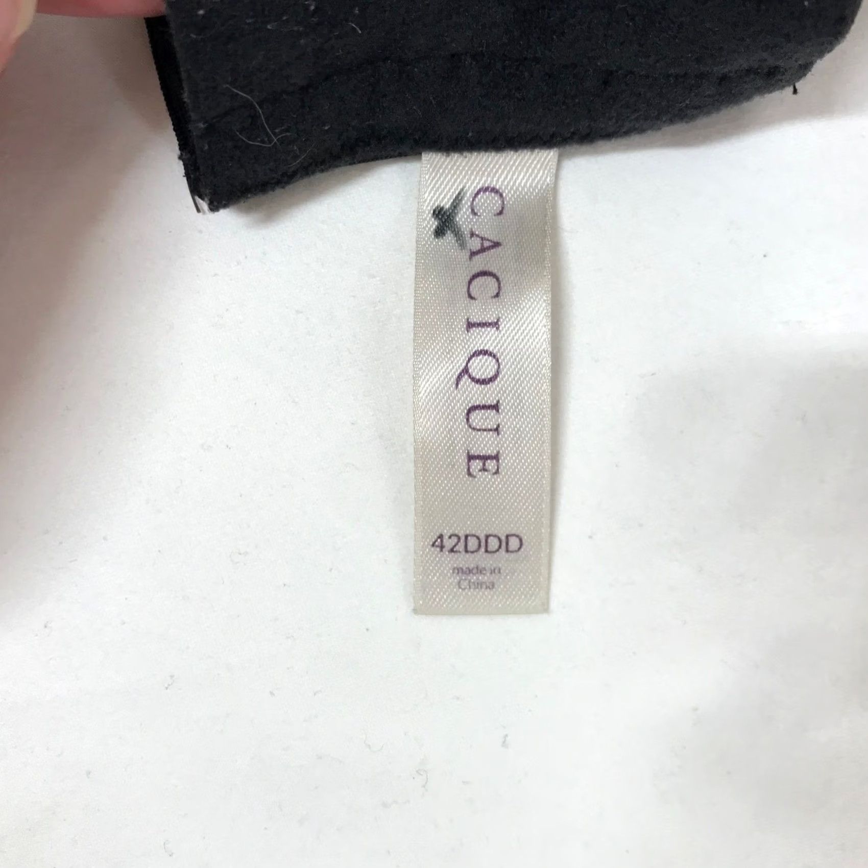 Vintage VINTAGE? No — Cacique Balconette Bra Black 42DDD Plus Size Underwire Seamless Shapewear Womens Size ONE SIZE - 5 Thumbnail