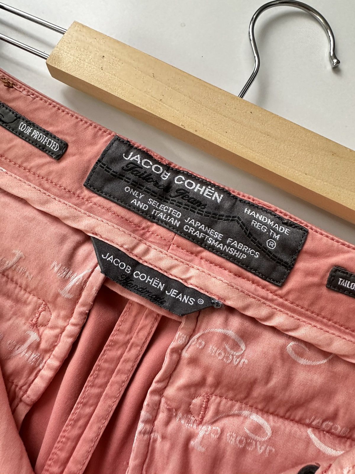 Jacob Cohen Ladies JACOB COHEN Handmade Pink Trousers Size 27" / US 4 / IT 40 - 7 Thumbnail
