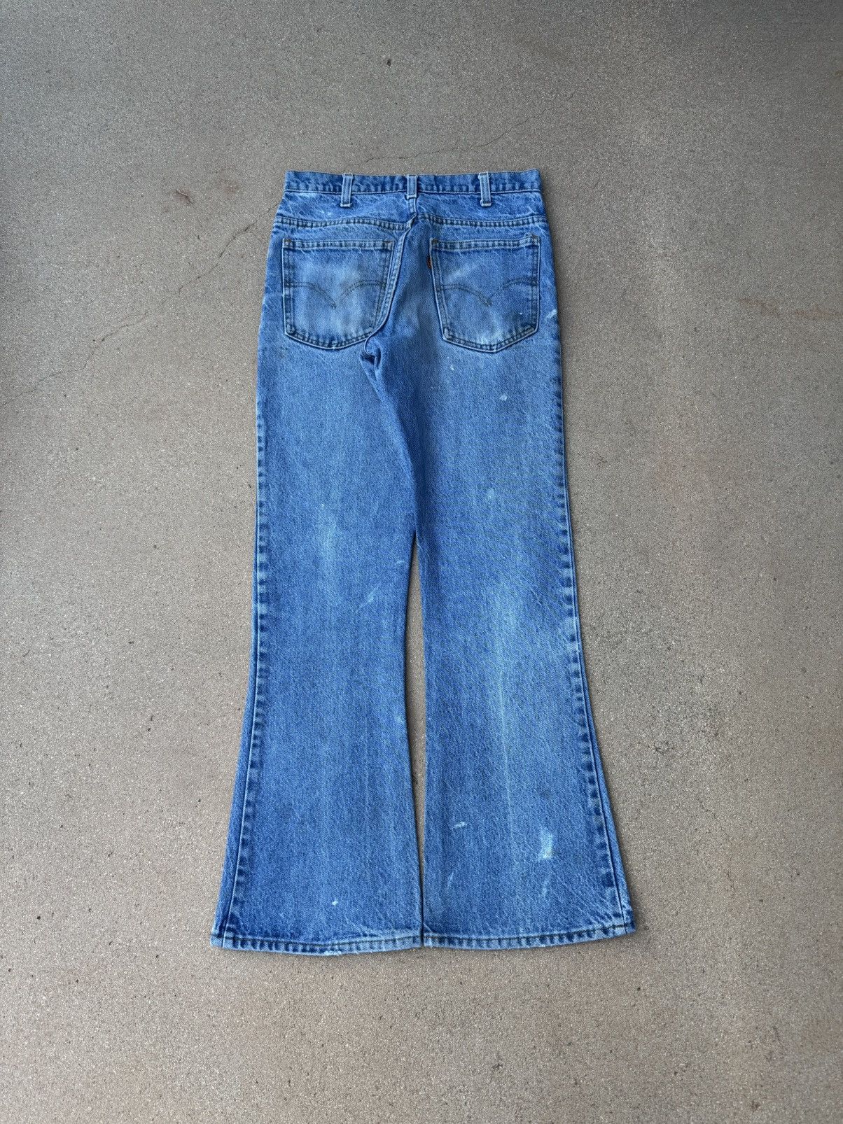 Levi's Vtg 70’s Levi’s 646 Orange Tab Bellbottom Flare Jeans 30x30 Size US 30 / EU 46 - 2 Thumbnail