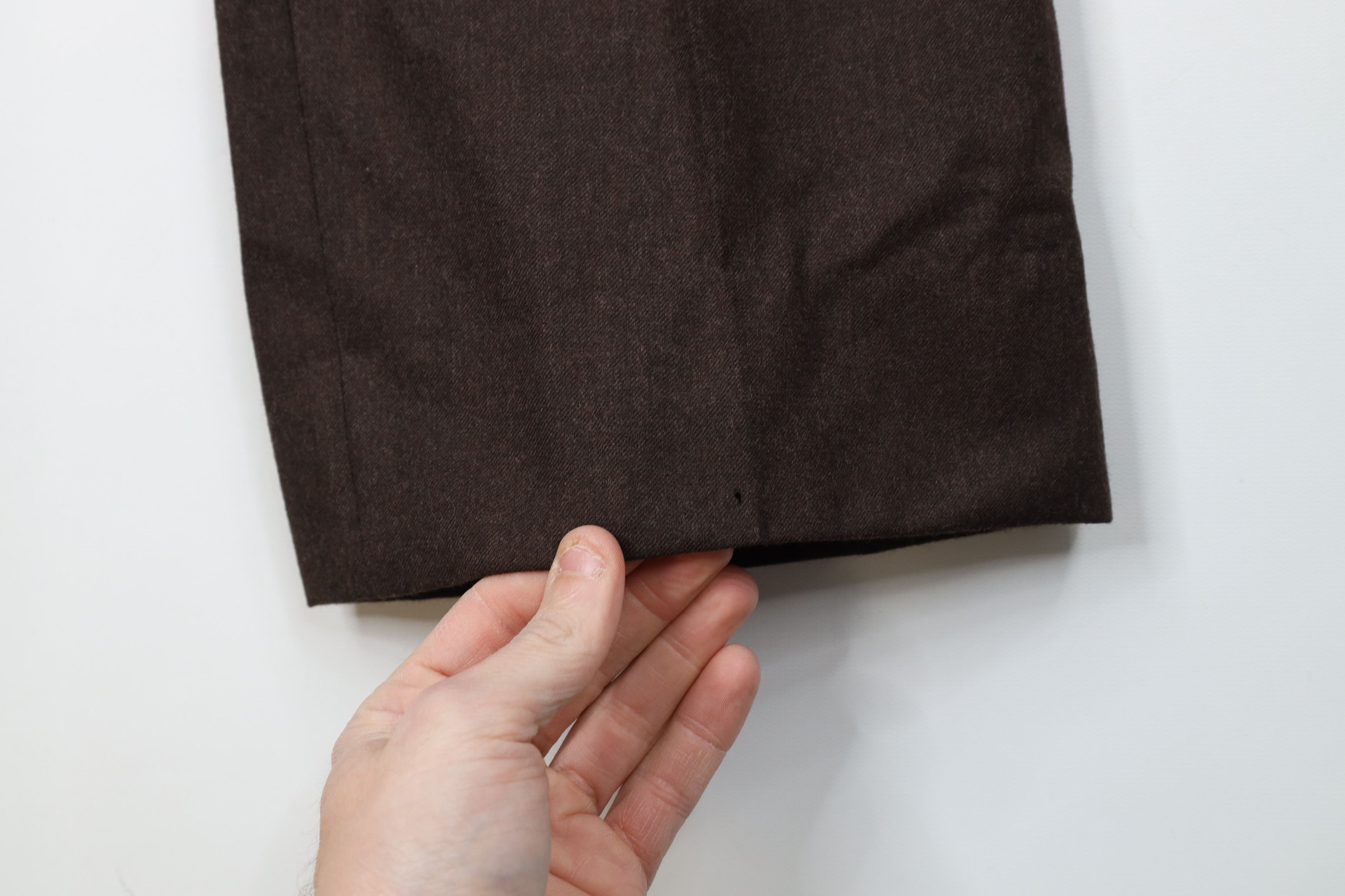 Vintage Vintage 70s Streetwear Wool Wide Leg Chino Pants Brown USA Size US 40 / EU 56 - 5 Thumbnail