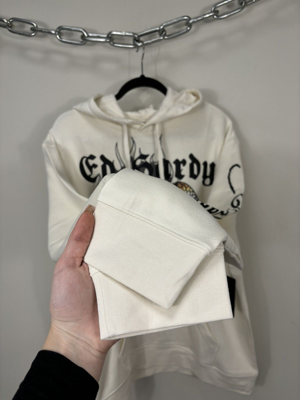 Christian Audigier Ed Hardy NEW Eagle Dead Skull Logo Y2K Hype Hoodie Size US L / EU 52-54 / 3 - 5 Thumbnail