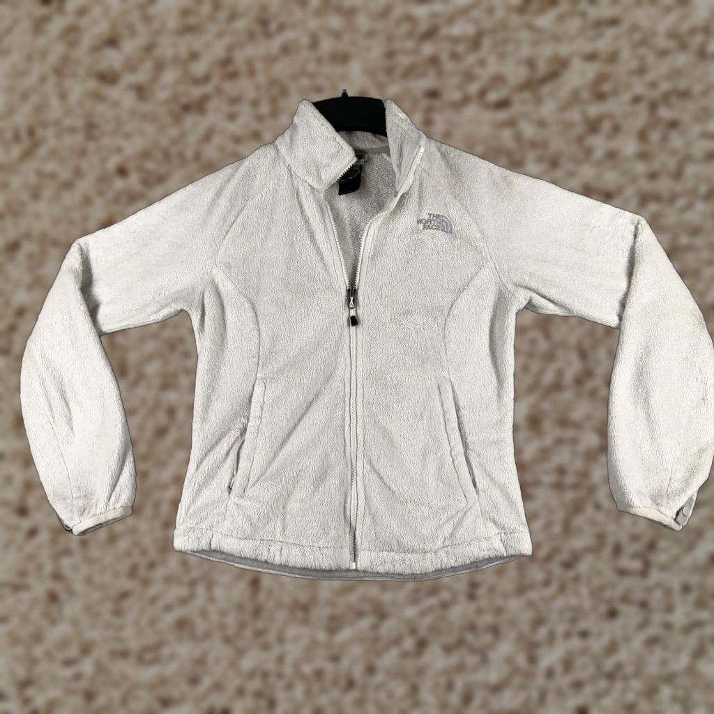 The North Face The North Face Jacket Women XS White Full Zip Mock Neck Poly Fleece Womens Size XS / US 0-2 / IT 36-38 - 1 Thumbnail