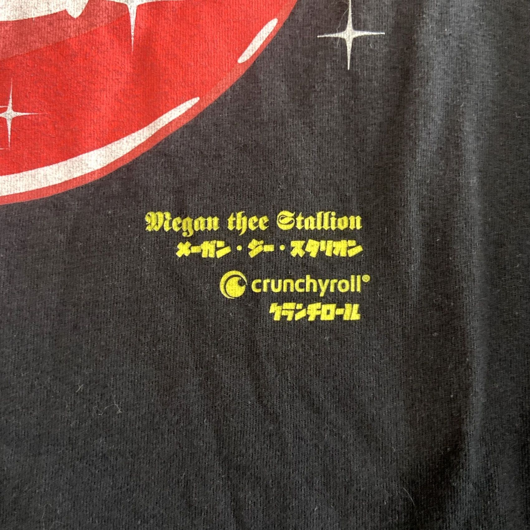 Vintage Megan Thee Stallion Crunchyroll Long Sleeve Hoodie T-Shirt Black M Unisex Adults Anime Caped? Size US M / EU 48-50 / 2 - 3 Thumbnail