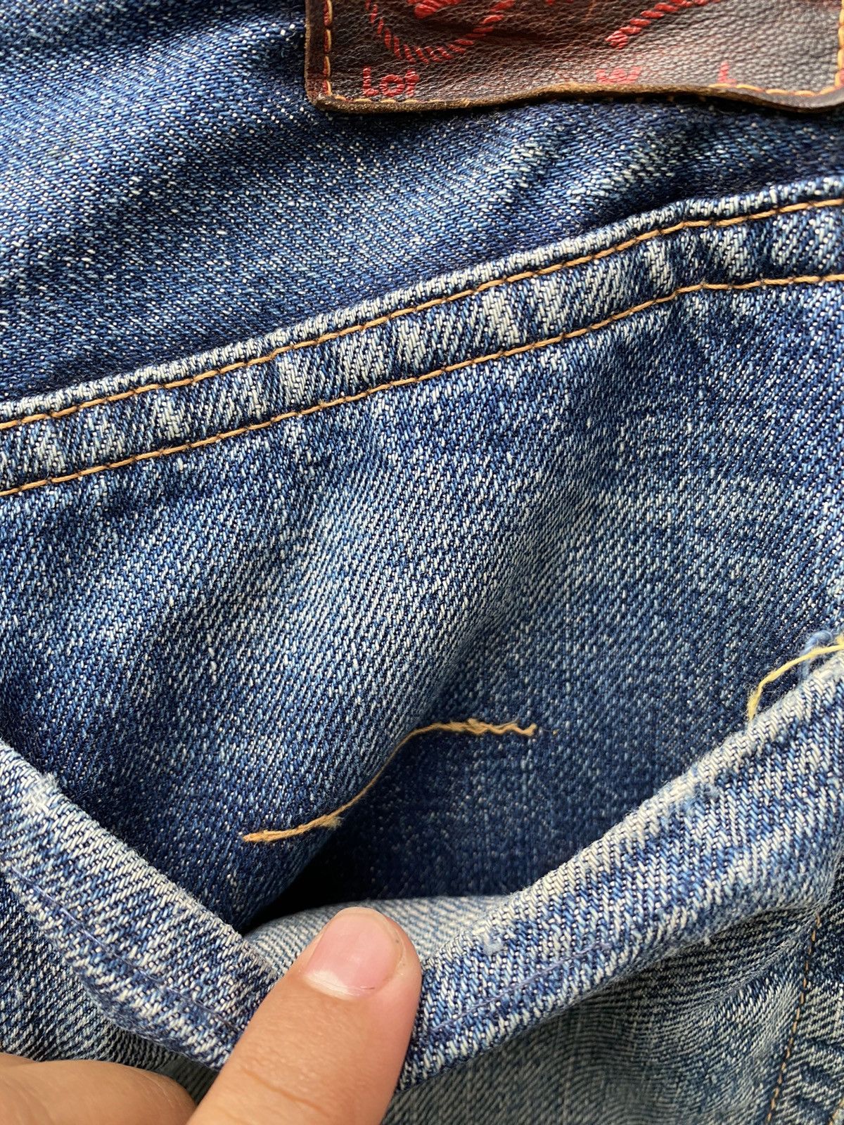Denime × Toyo Enterprises W30x29 vintage denime repaired distressed denime redline Size US 30 / EU 46 - 9 Thumbnail