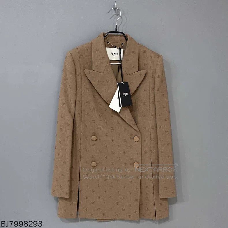 Fendi Fendi Double F printed double-breasted blazer Size XS / US 0-2 / IT 36-38 - 1 Thumbnail