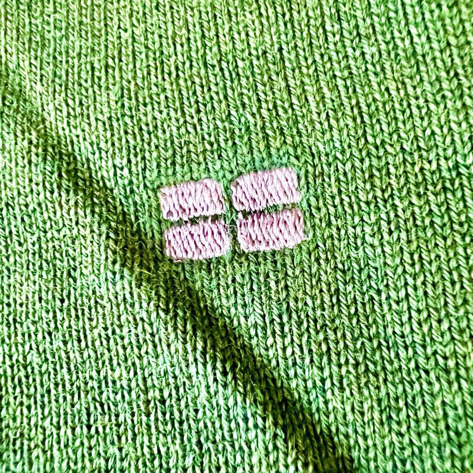 Designer Drumohr Qlty European Superfine Cotton Sweater Green Men’s M Size US M / EU 48-50 / 2 - 2 Thumbnail