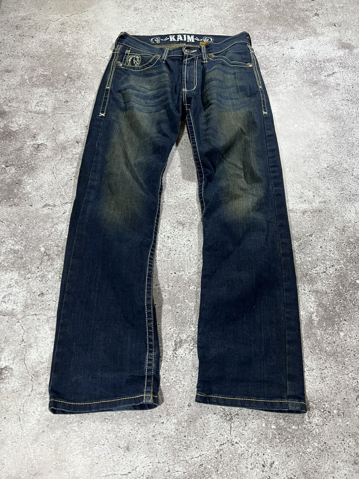 Japanese Brand Y2K Number Nine Style / Underground blue Flared Jeans 90s Size US 30 / EU 46 - 1 Thumbnail
