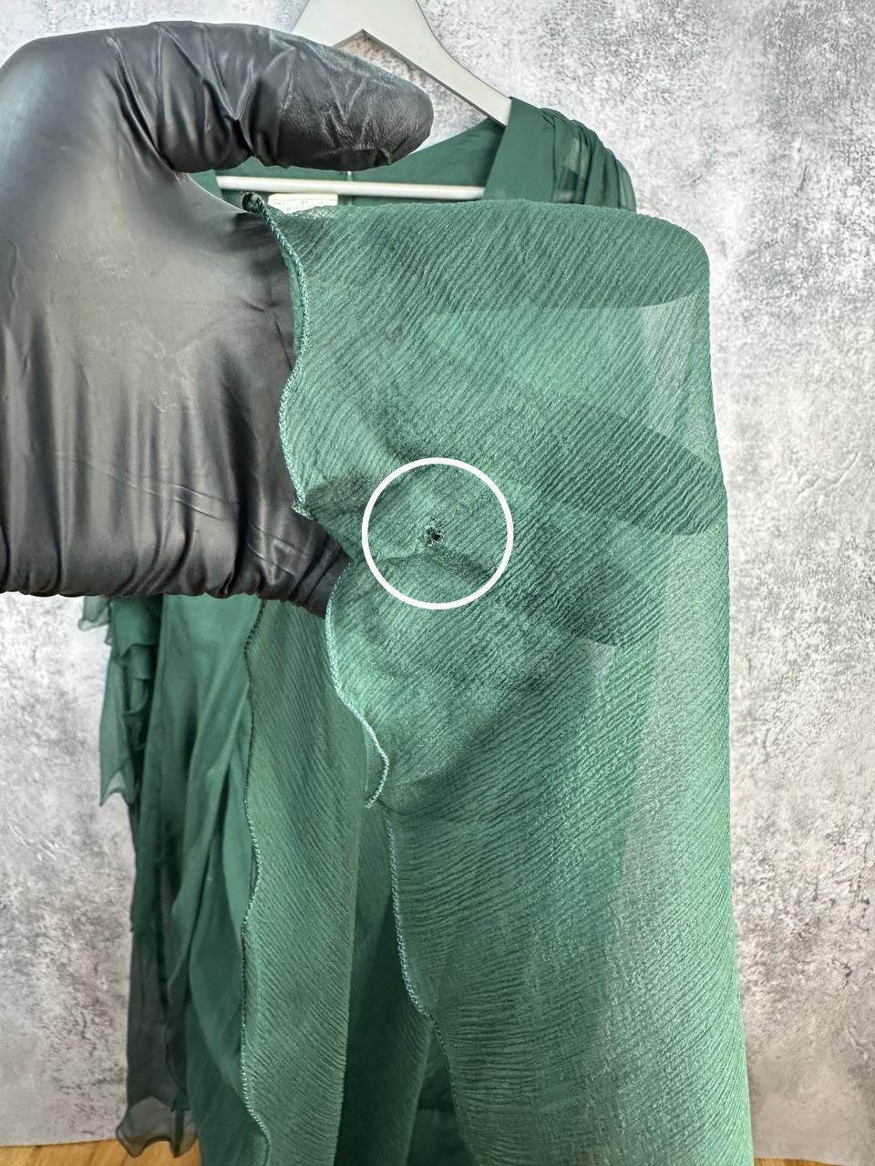 Vintage Gina Fratini Vintage 1970s Pure Silk Chiffon Draped Dress Size M / US 6-8 / IT 42-44 - 12 Thumbnail
