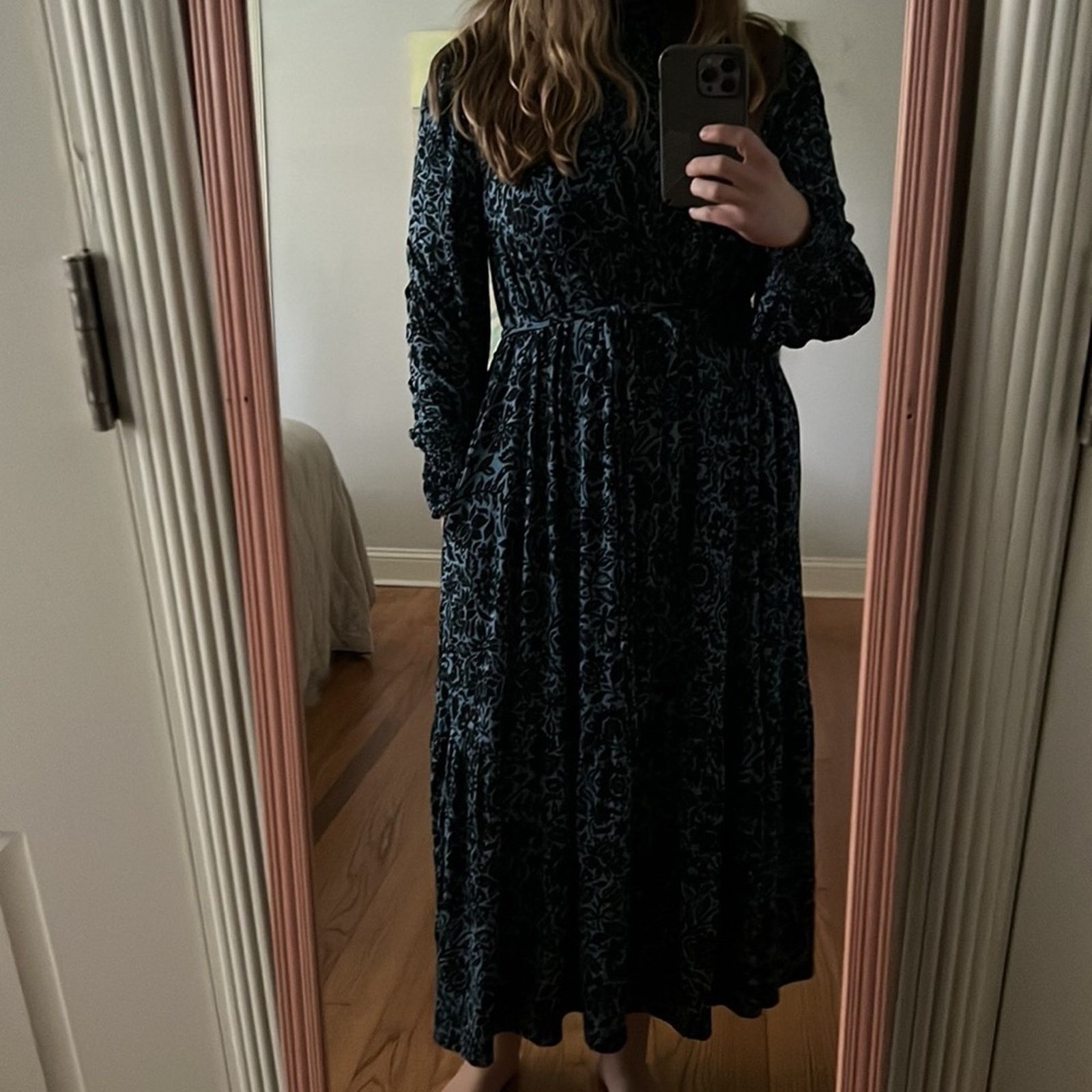 Boden Boden Floral Midi Dress Size L / US 10 / IT 46 - 5 Thumbnail