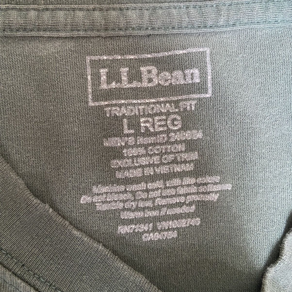 L.L. Bean L.L. Bean Traditional Fit Distressed Front Pocket Tee Large Size US L / EU 52-54 / 3 - 5 Thumbnail