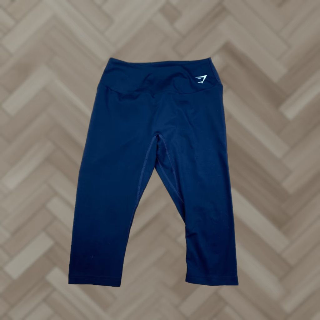 Gymshark GymShark Leggings Capri Mens M Black Activewear Gym Training 10541 Size 32" / US 10 / IT 46 - 1 Thumbnail