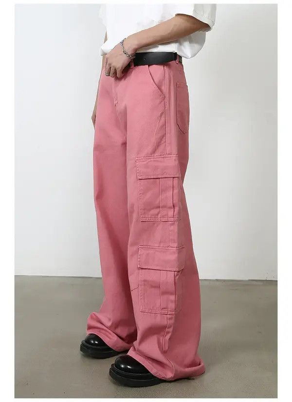 Japanese Brand Japanese retro high street straight wide-leg work trousers Size US 32 / EU 48 - 4 Thumbnail