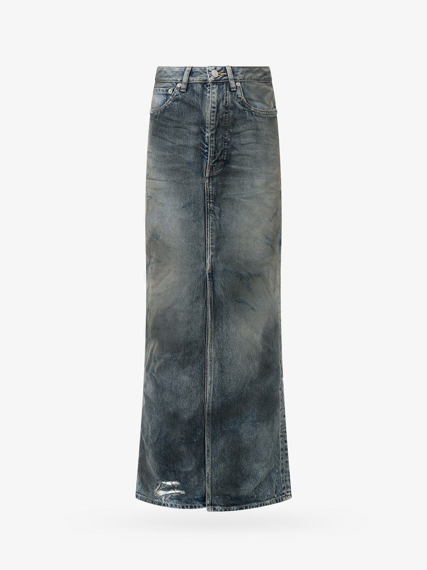Balenciaga o1y0625 Denim Skirt in Blue Size 28" / US 6 / IT 42 - 1 Thumbnail