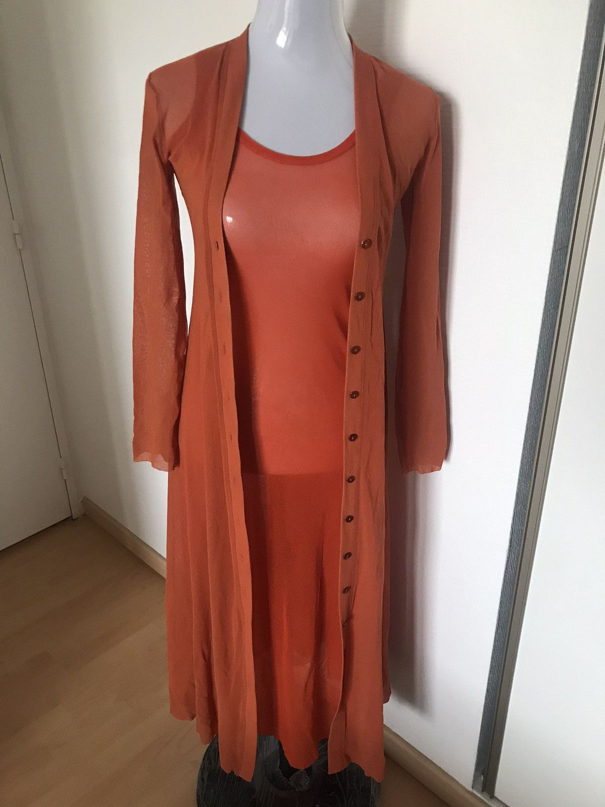 JEAN PAUL GAULTIER Set dress and a long cardigan