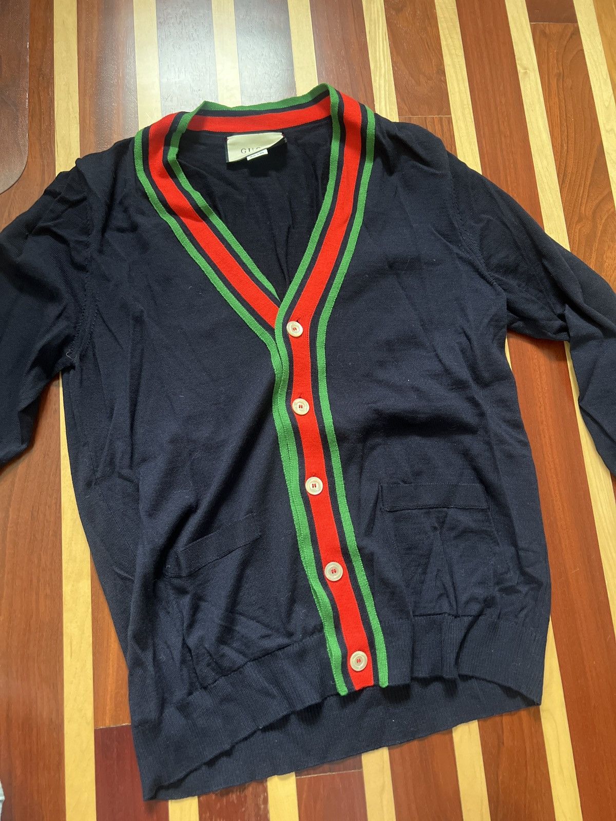Gucci Gucci Wool Cardigan Size US M / EU 48-50 / 2 - 1 Thumbnail