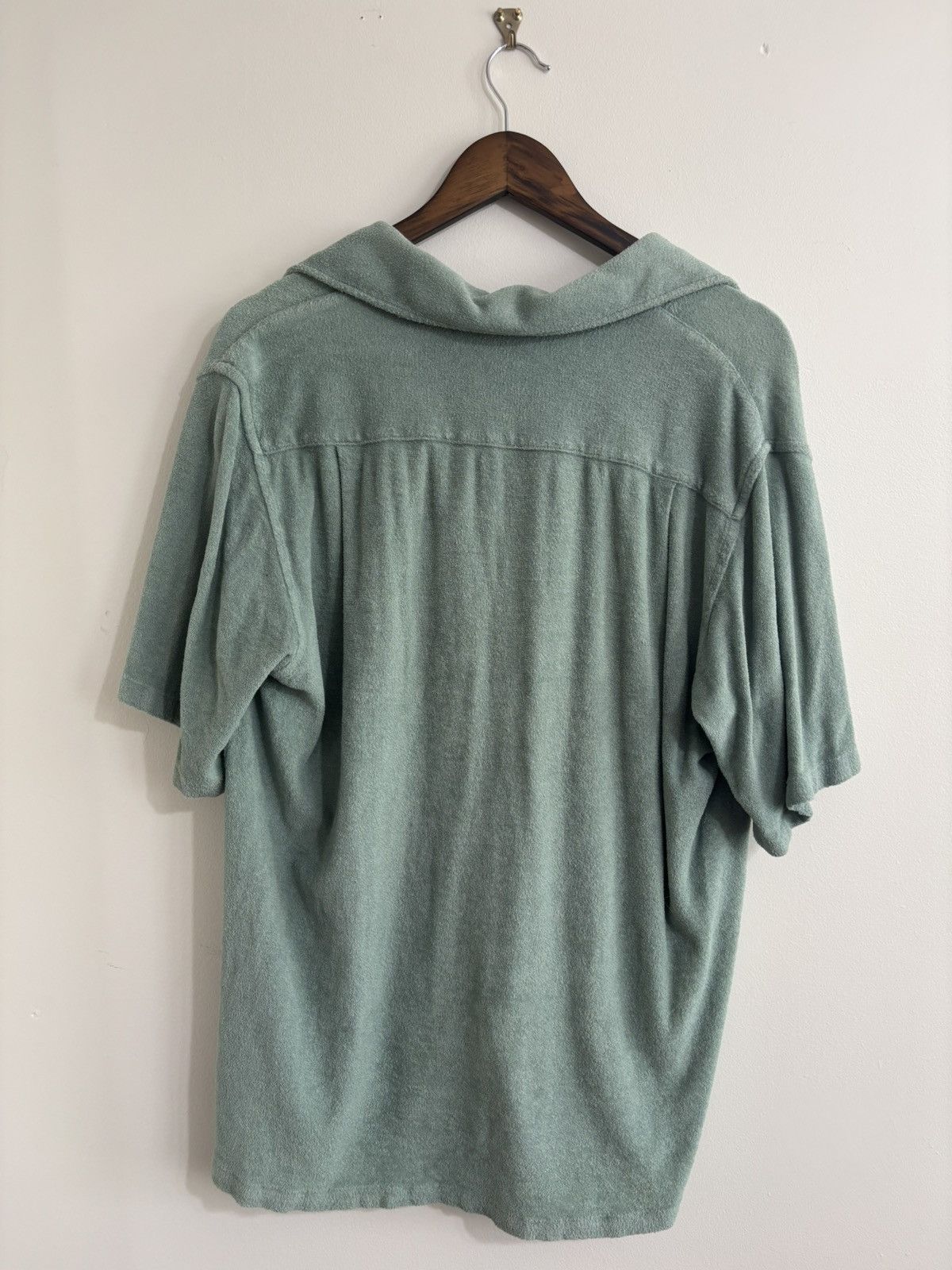 Camoshita Skipper Camp-Collar Cotton Terry Shirt (Green) Size US M / EU 48-50 / 2 - 5 Thumbnail