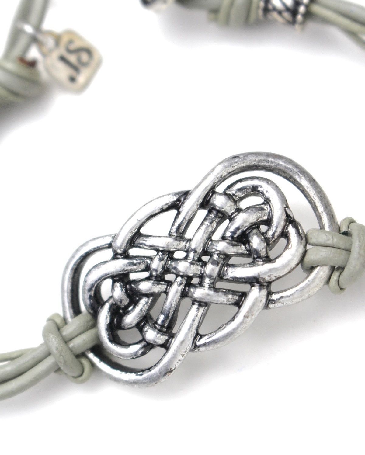 Vintage 2000S JIM SHORE LEATHER CELTIC KNOT BRACELET Size ONE SIZE - 3 Thumbnail