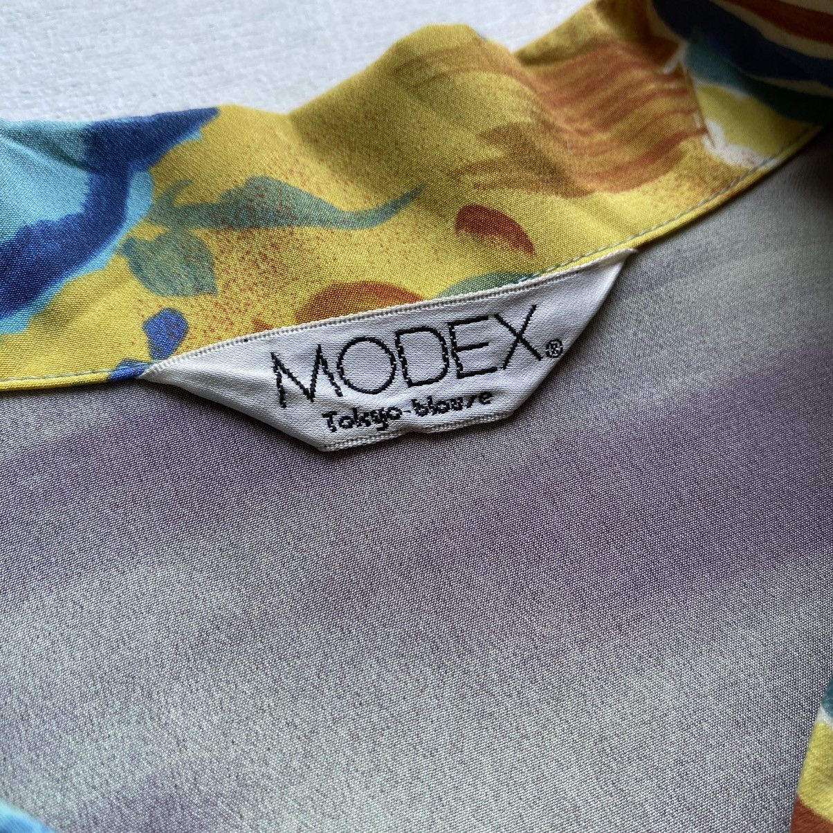 Japanese Brand MODEX Tokyo Blouse Silk Vintage Size XL / US 12-14 / IT 48-50 - 5 Thumbnail