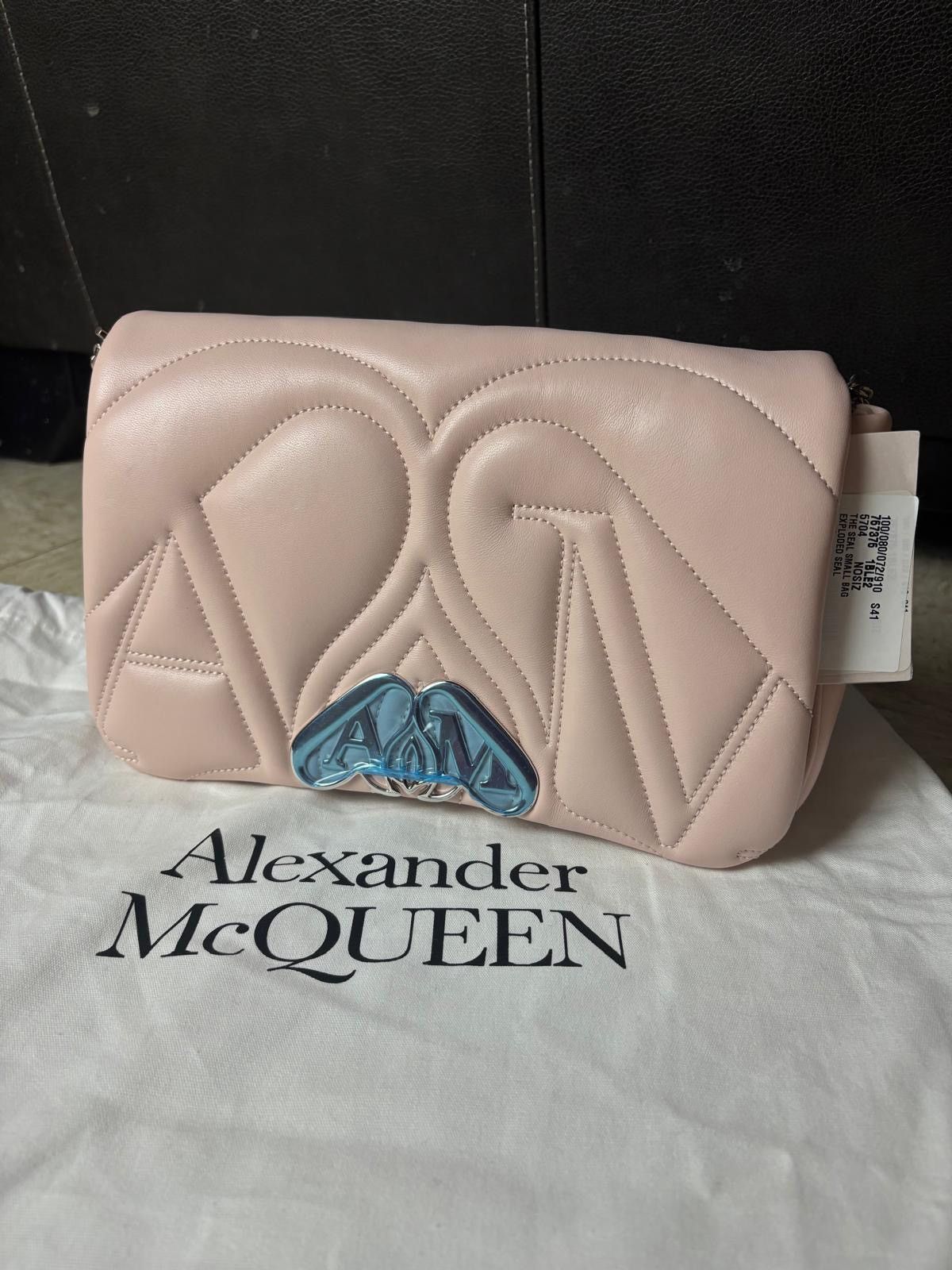 Alexander McQueen Alexander McQueen The Seal bag in pink quilted lambskin Size ONE SIZE - 4 Thumbnail