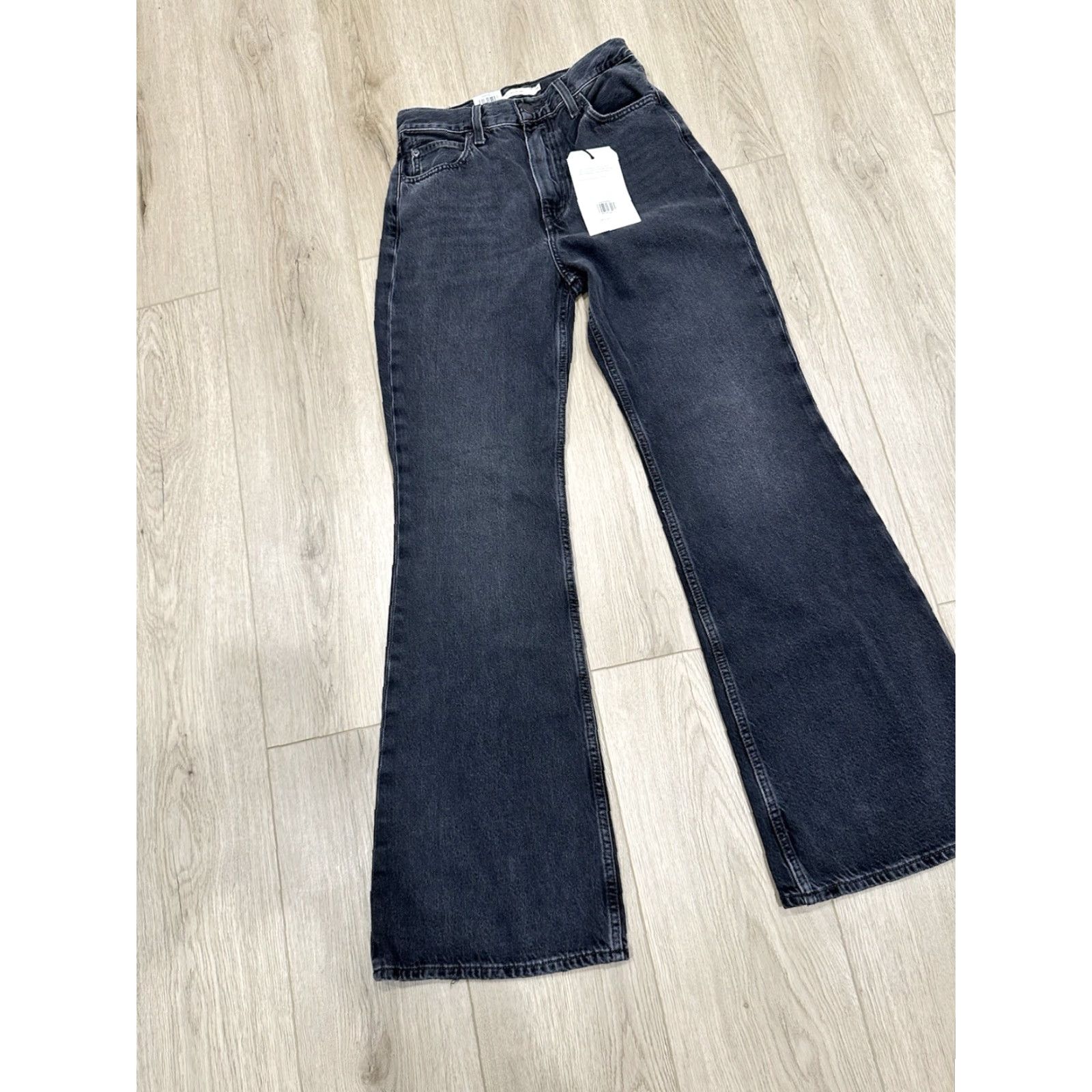 Levi's Levi's Jeans Women 26x32 70s High Rise Flare Dark Wash Gray Denim Bell Vintage: No Size 26" / US 2 / IT 38 - 3 Thumbnail