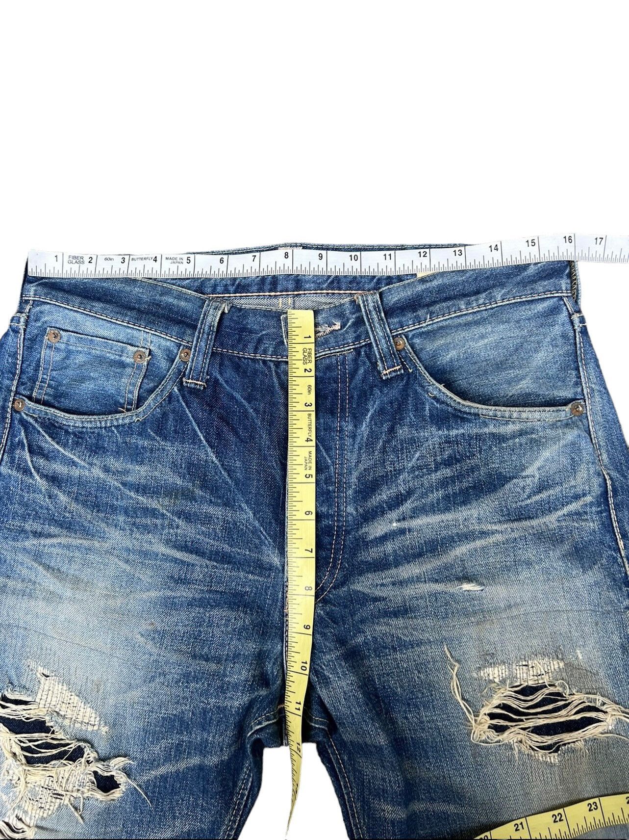 Sugar Cane Vintage Sugar Cane Japan Distress Mud Denim Selvedge Jeans Size US 30 / EU 46 - 3 Thumbnail