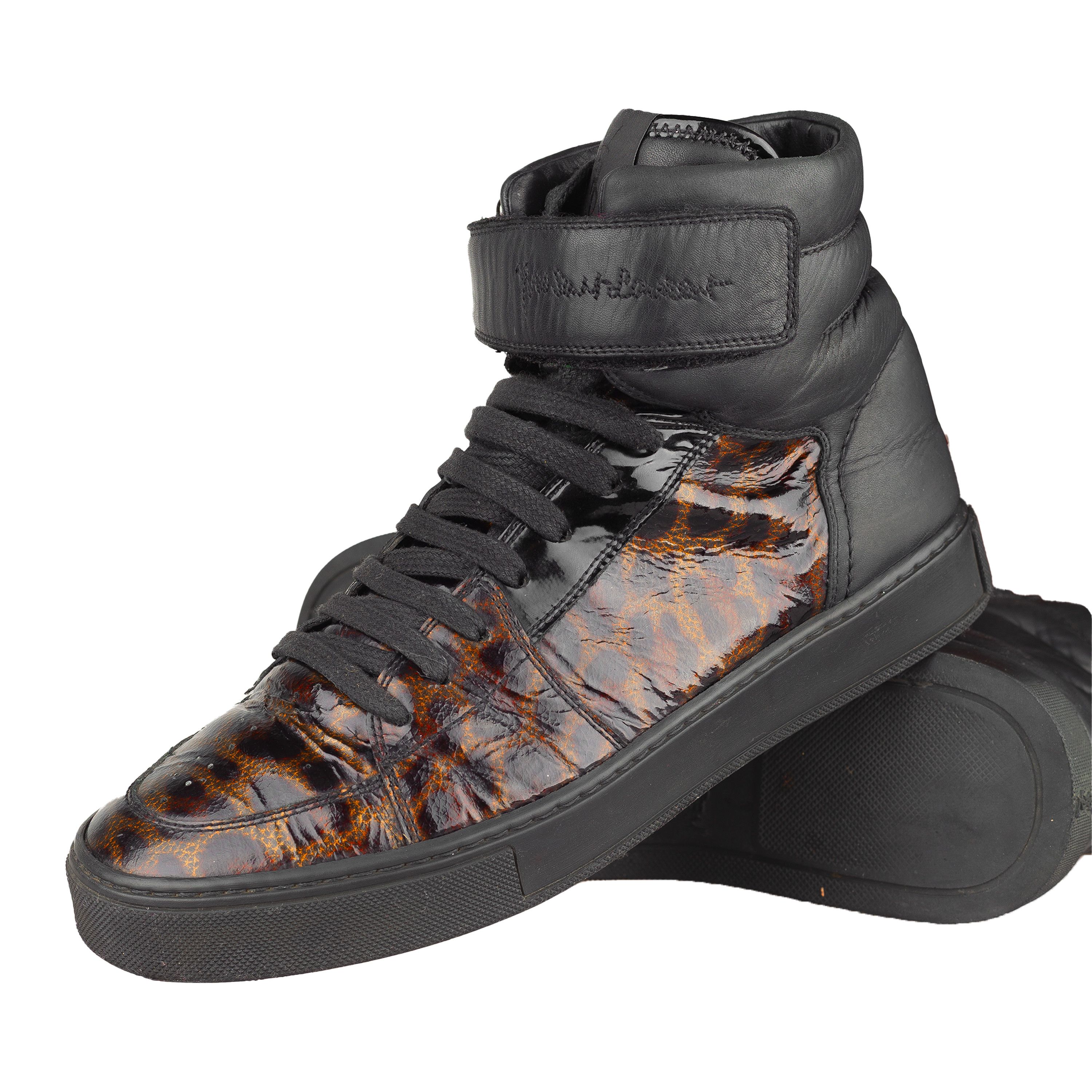 Yves Saint Laurent Saint Laurent mens high top embroidered logo