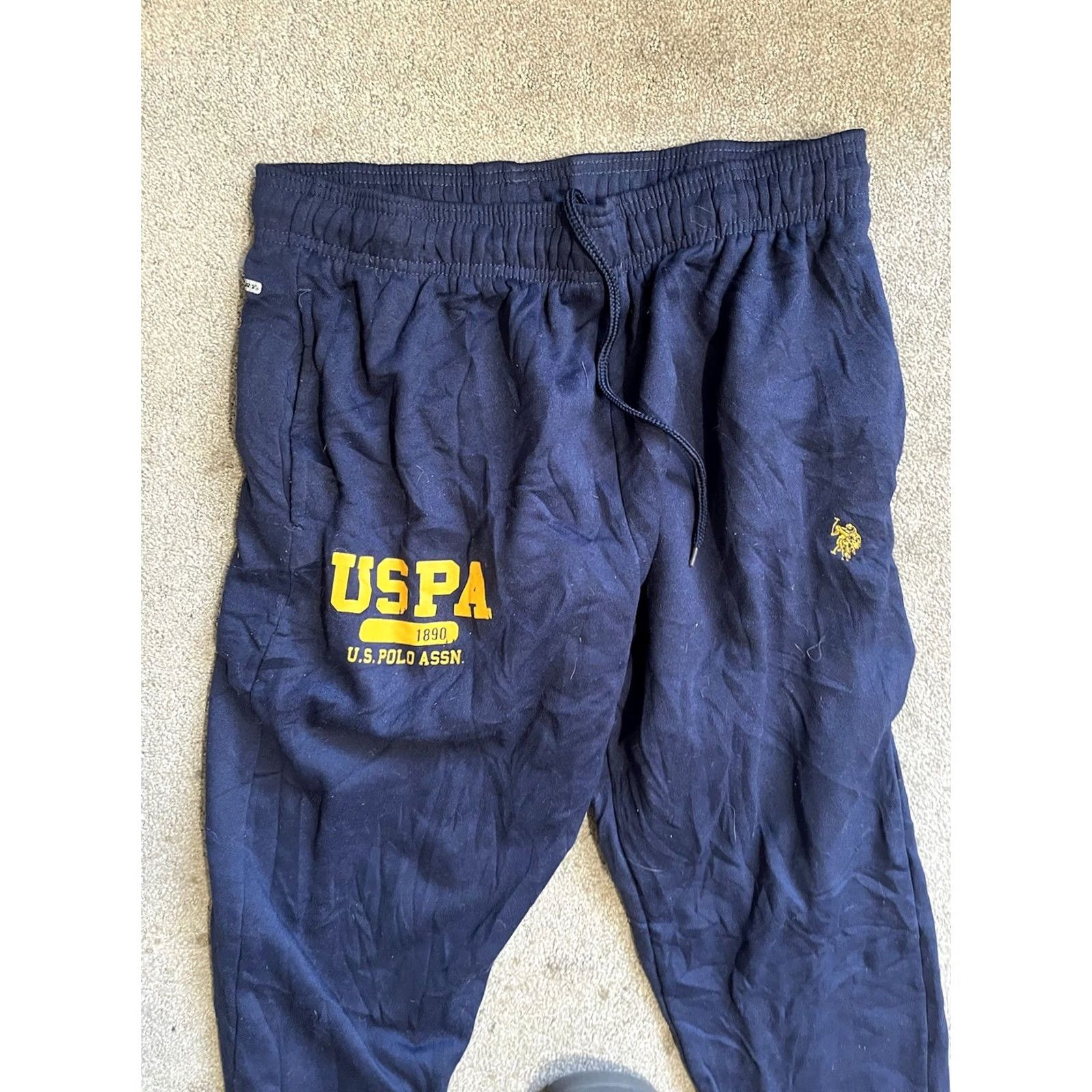 U.S. Polo Assn. U.S. Polo Assn. Sweatpants Men’s Large Blue Joggers Logo Casual Loungewear Pants Size US L / EU 52-54 / 3 - 2 Thumbnail