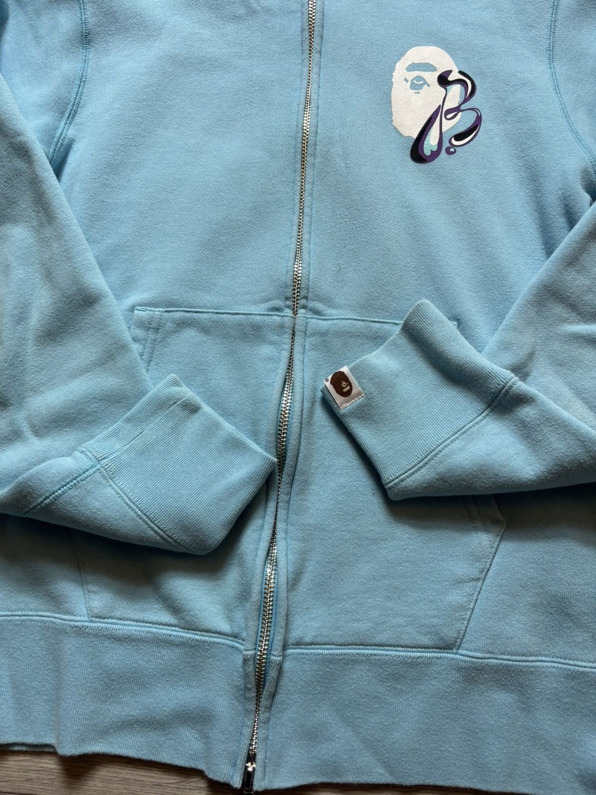 Bape BAPE Marble Camo Liquid College Full Zip Hoodie Size US M / EU 48-50 / 2 - 6 Thumbnail