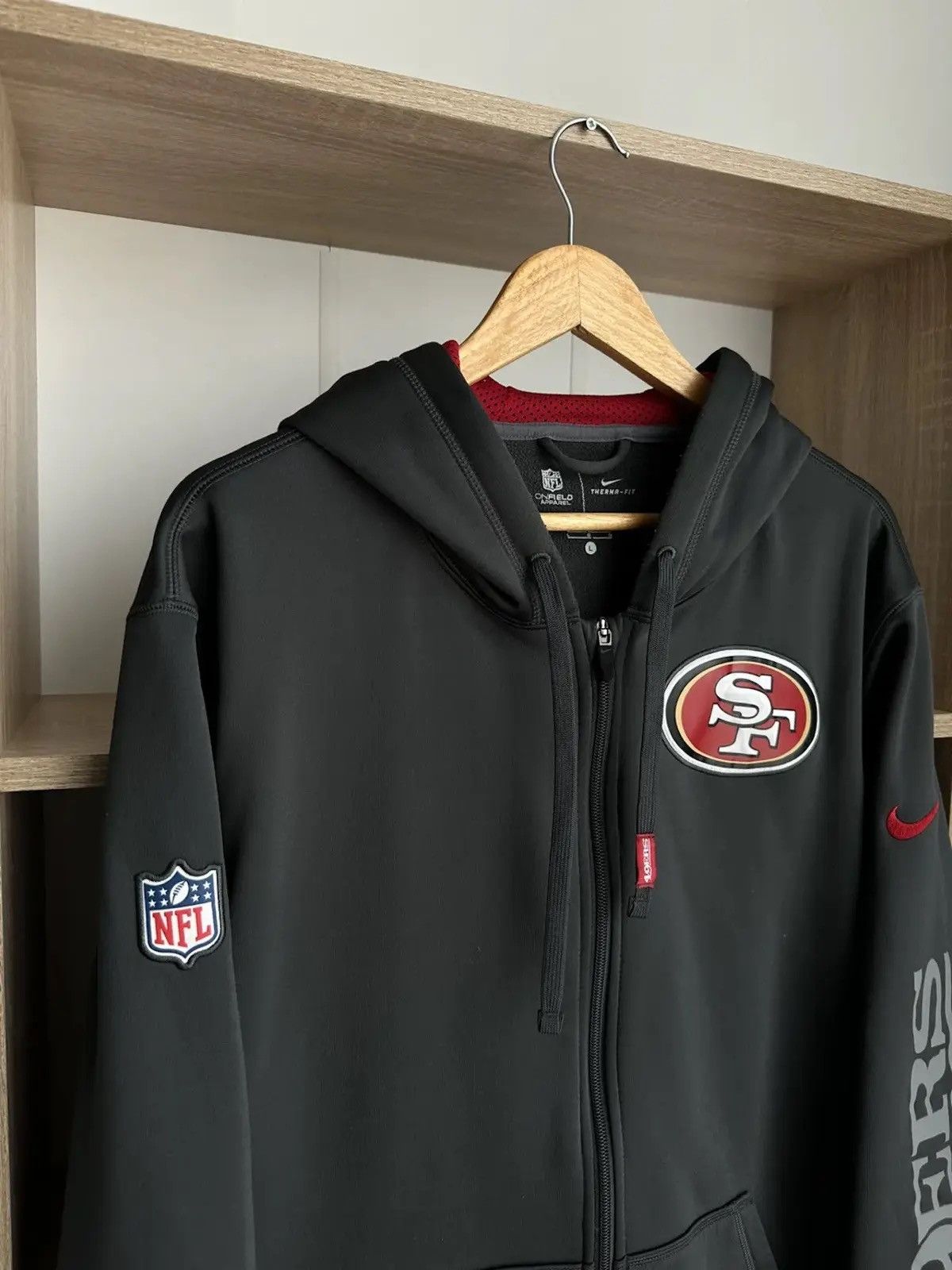 NFL Vintage San Francisco NFL Nike Zip Hoodie Size US L / EU 52-54 / 3 - 4 Thumbnail