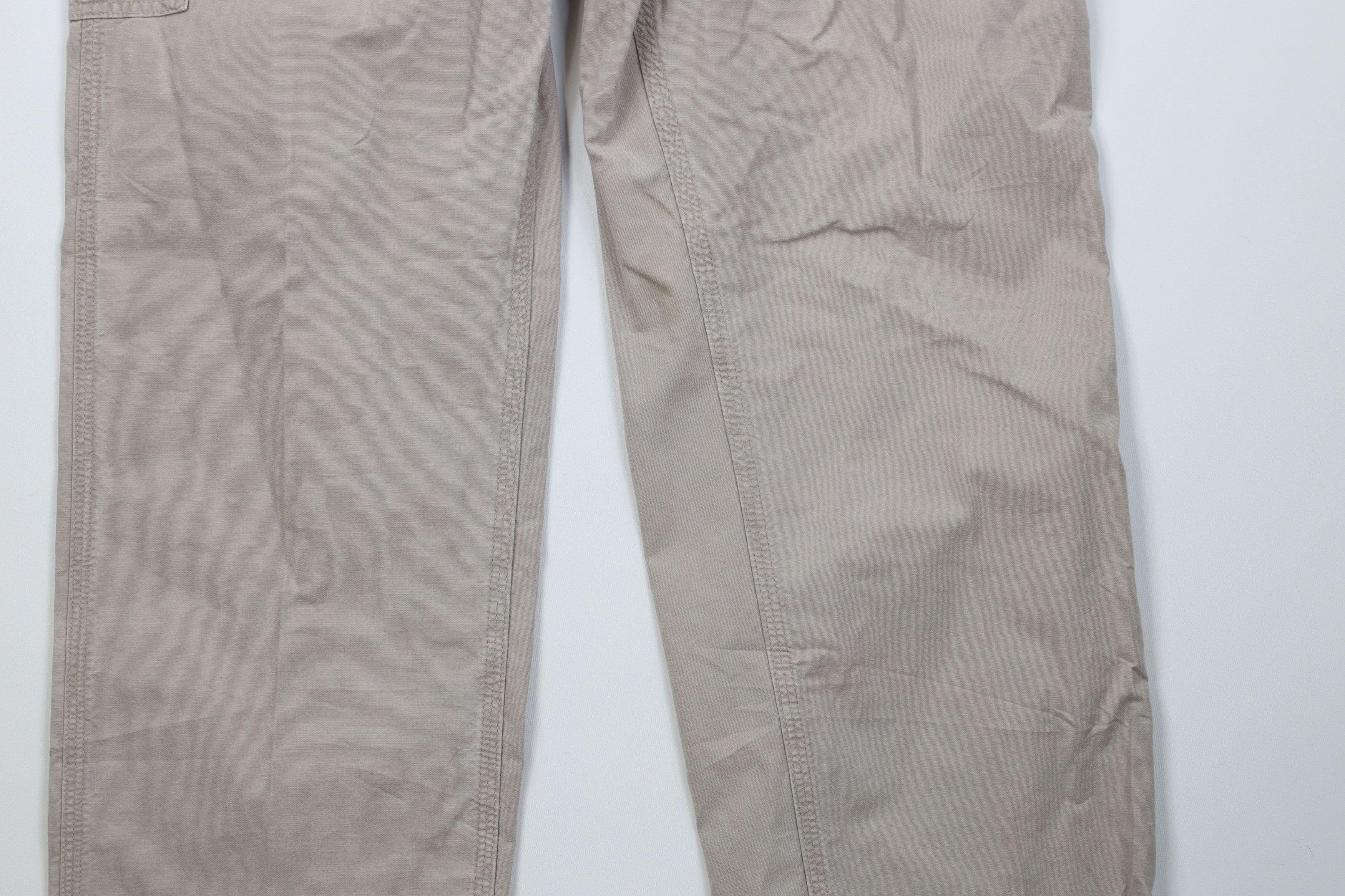 Carhartt Vintage Y2K Carhartt Wide Leg Dungaree Pants Tan Khaki Size US 38 / EU 54 - 4 Thumbnail