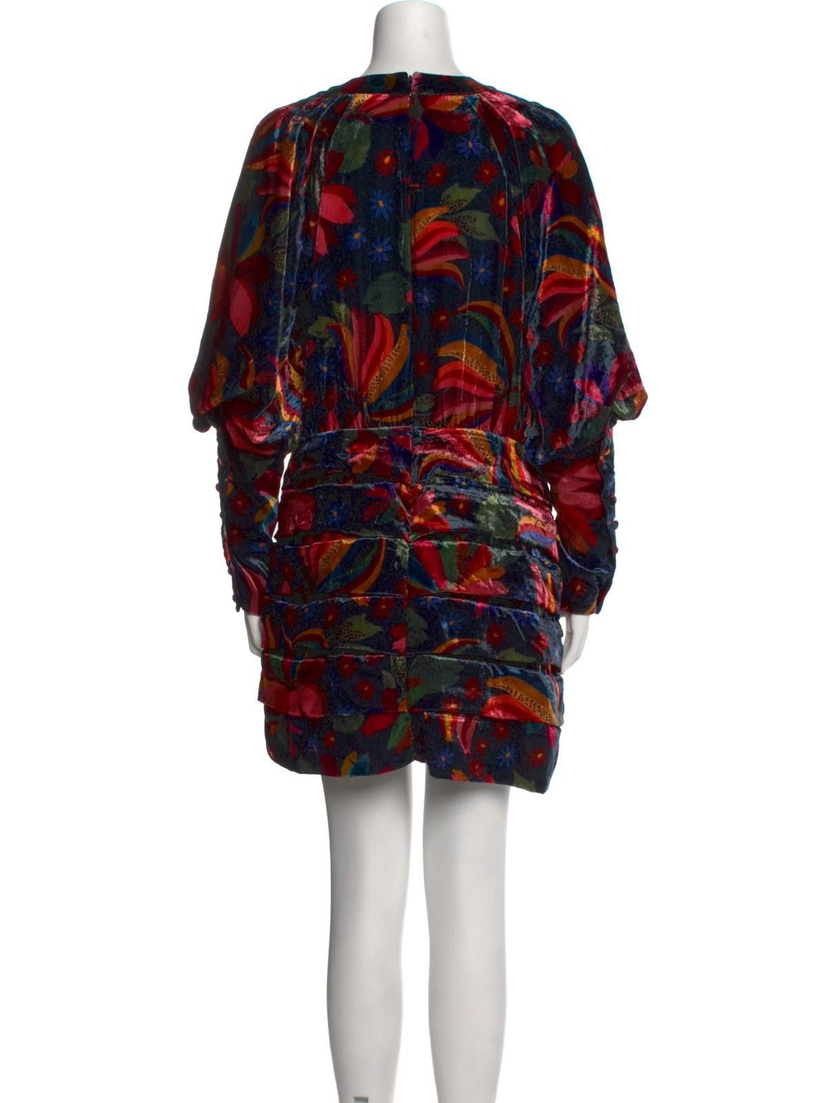 Farm Rio Farm Rio Printed Mini Dress Size: M Size M / US 6-8 / IT 42-44 - 3 Thumbnail
