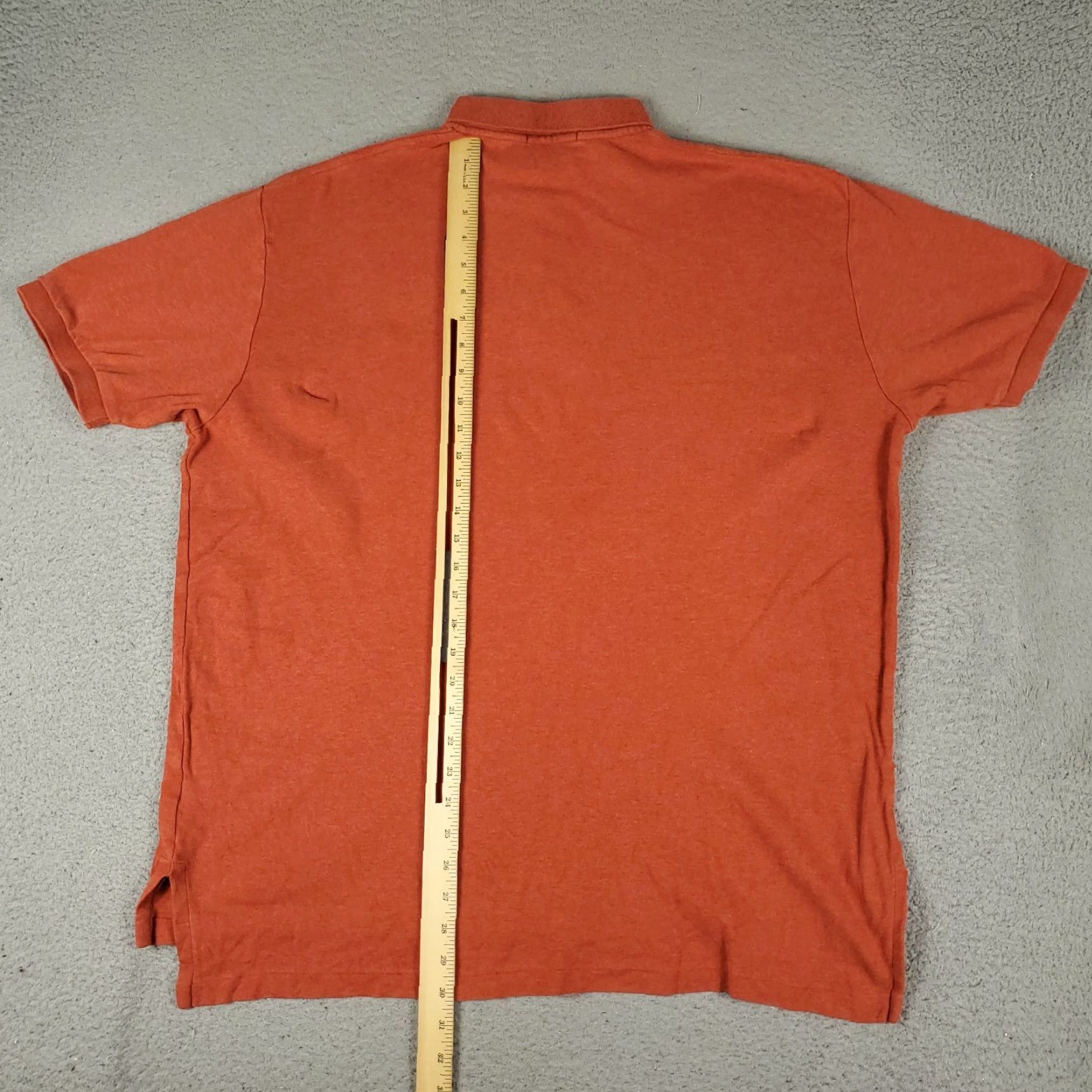 Ralph Lauren Ralph Lauren Polo Shirt Mens XL Orange Casual Short Sleeve Woven Solid Preppy Size US XL / EU 56 / 4 - 4 Thumbnail