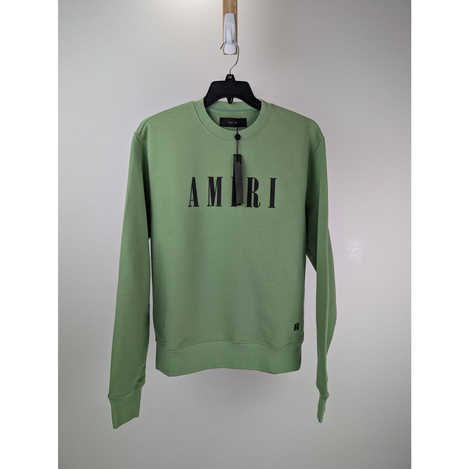 Amiri o1rshd1 Amiri Core Logo Crewneck Sweatshirt in Mineral Green Size US S / EU 44-46 / 1 - 1 Thumbnail