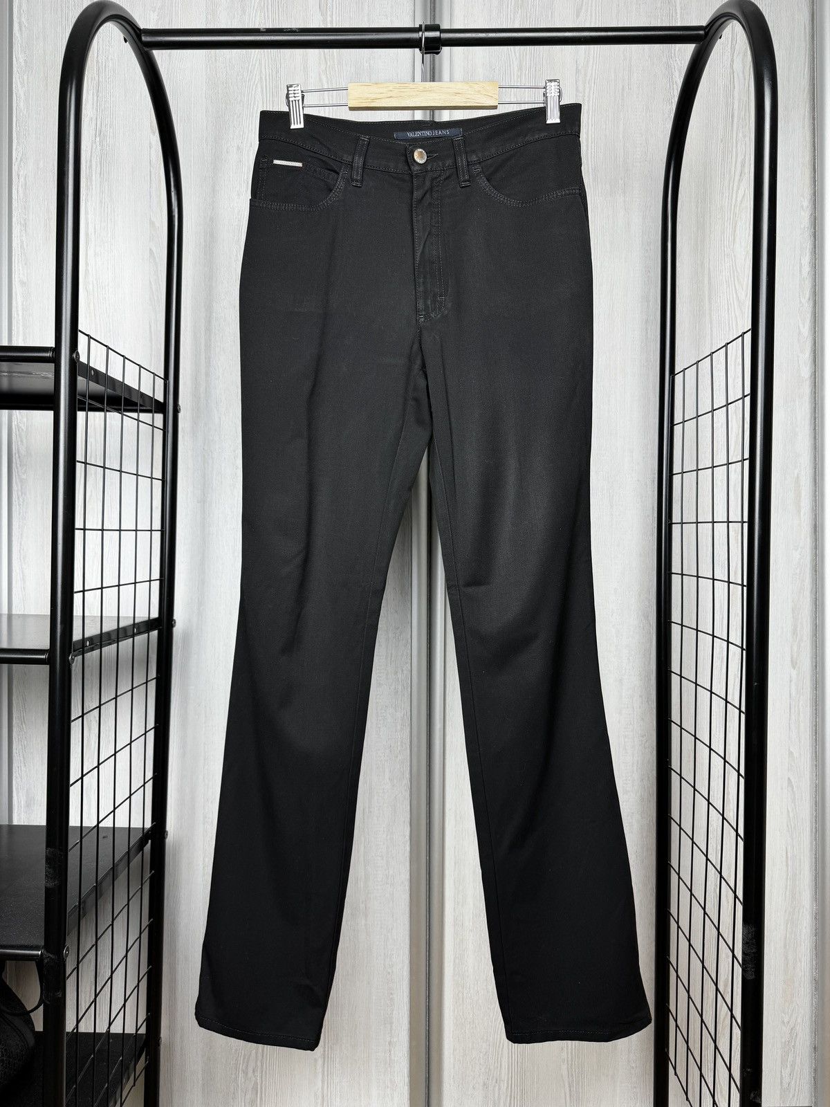 Valentino Valentino Jeans black lightweight casual straight pants 31 Size US 31 - 2 Thumbnail