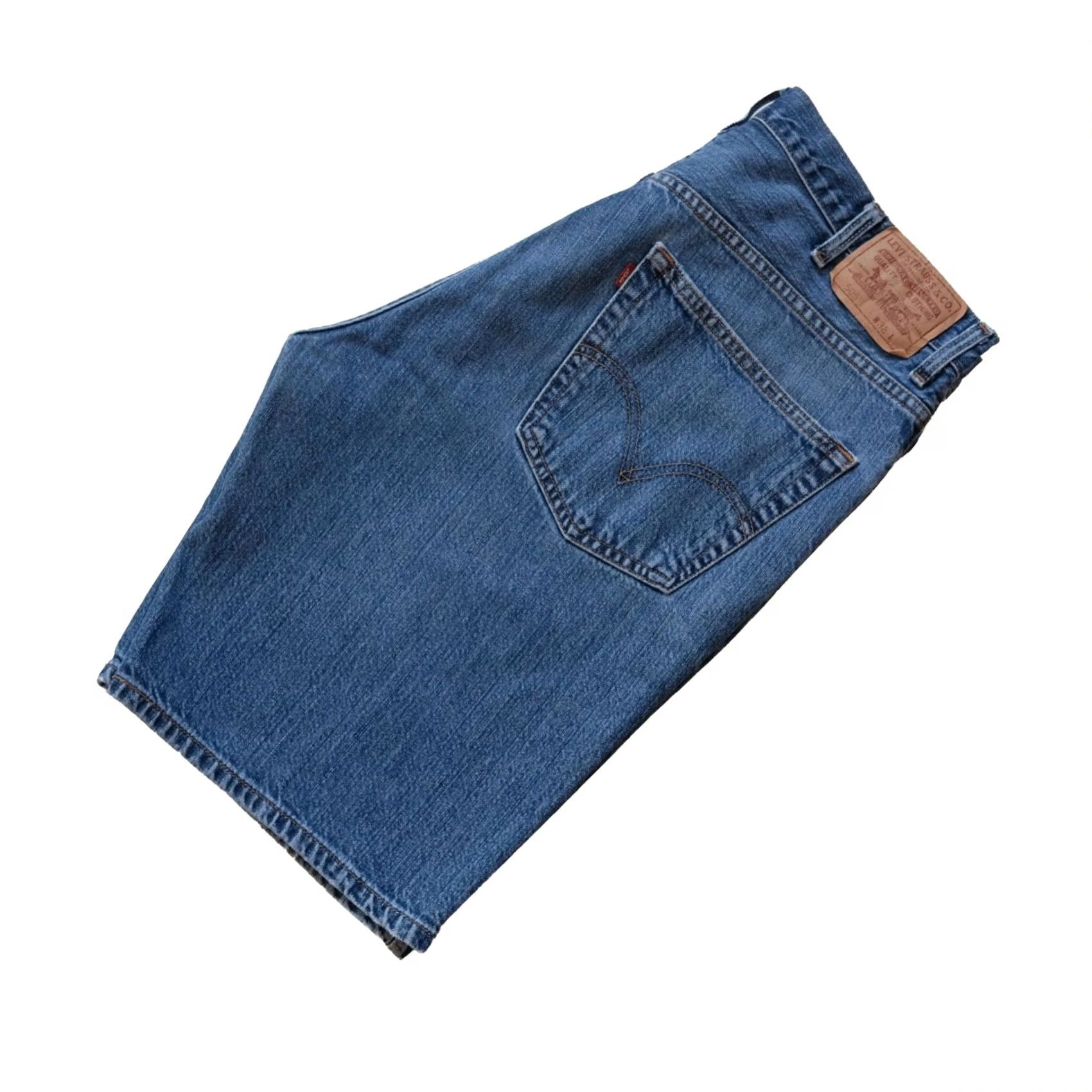 Levi's VINTAGE Levi's 505 Short Baggy 90s Blue Jeans Cotton 10" Shorts 38 Mens Regular Denim Pockets 5-Pocket 2006 VTG Size US 38 / EU 54 - 2 Thumbnail