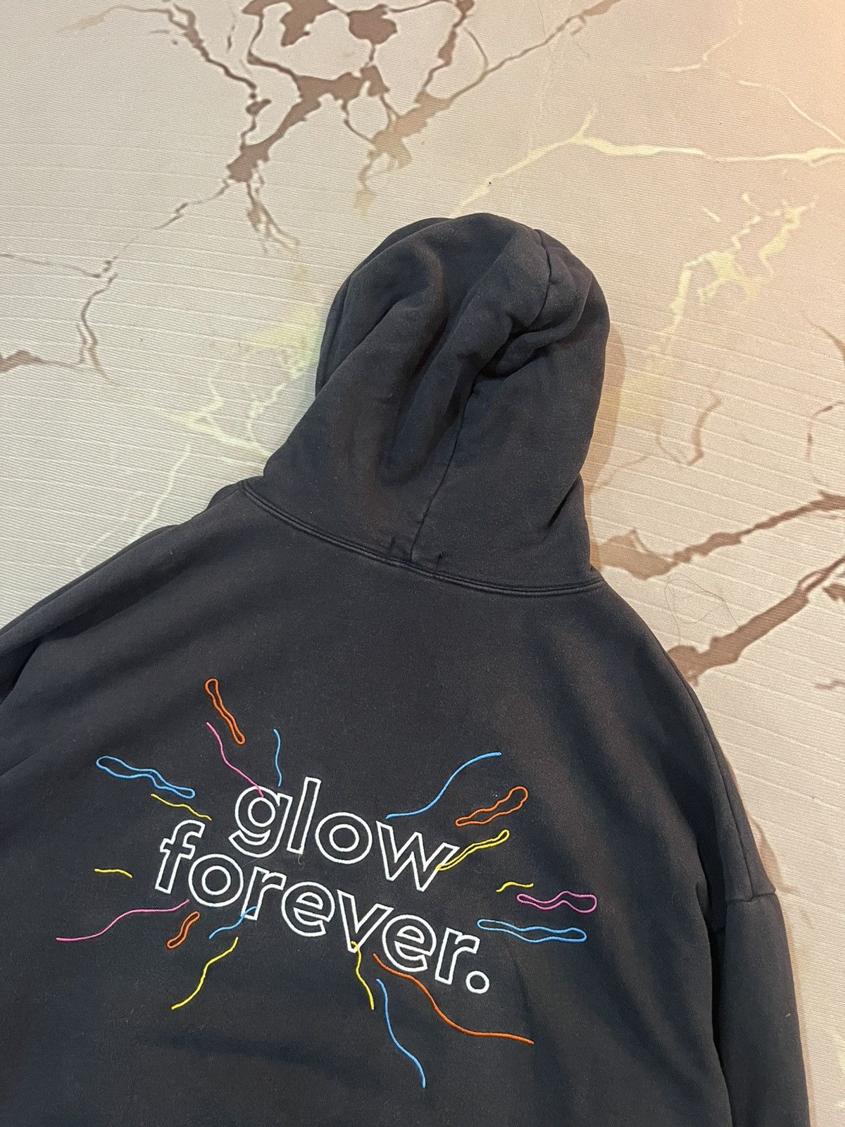 Japanese Brand Glow Forever Boxy Fit Hoodie Embroidered Logo Size US L / EU 52-54 / 3 - 8 Thumbnail