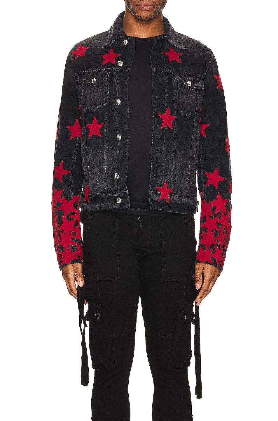 Amiri o1gr1nt0924 Chemist Ultra Suede Jacket in Aged Black Size US M / EU 48-50 / 2 - 3 Thumbnail
