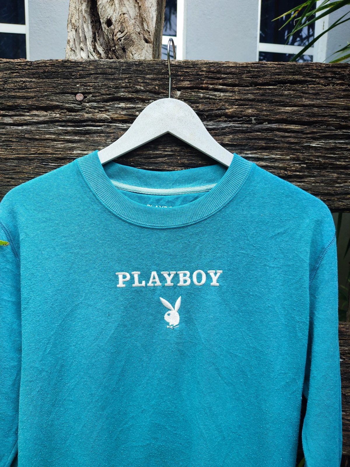 Playboy Playboy Bunny Teal Crewneck Sweatshirt – M Size US M / EU 48-50 / 2 - 2 Thumbnail
