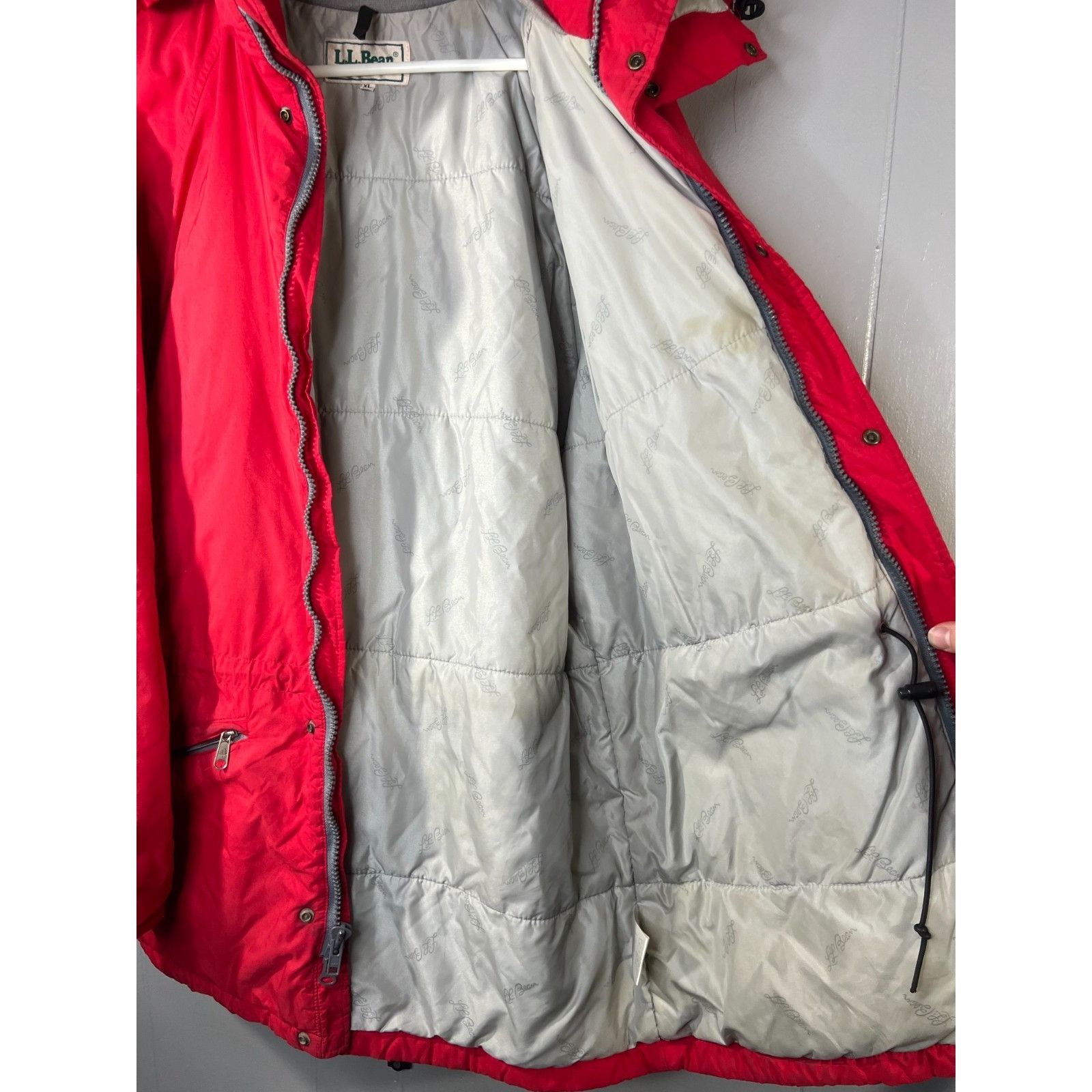 L.L. Bean Vintage 90s L.L. Bean Red Winter Parka Coat Puffer Jacket Me Size US XL / EU 56 / 4 - 5 Thumbnail