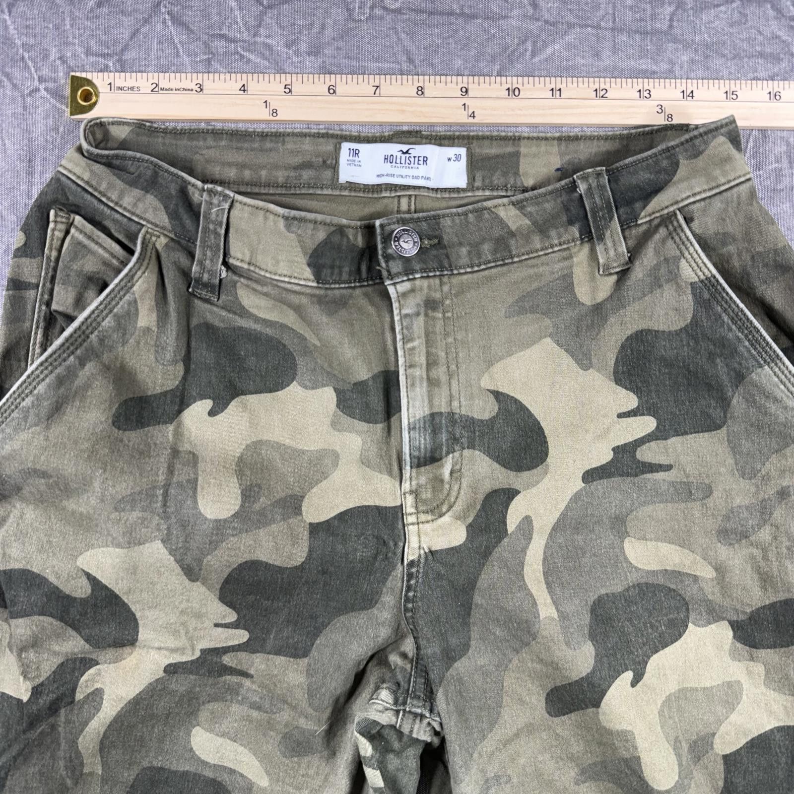 Hollister Hollister Pants Men's 11R Green Camo Utility Carpenter Size US 32 / EU 48 - 5 Thumbnail