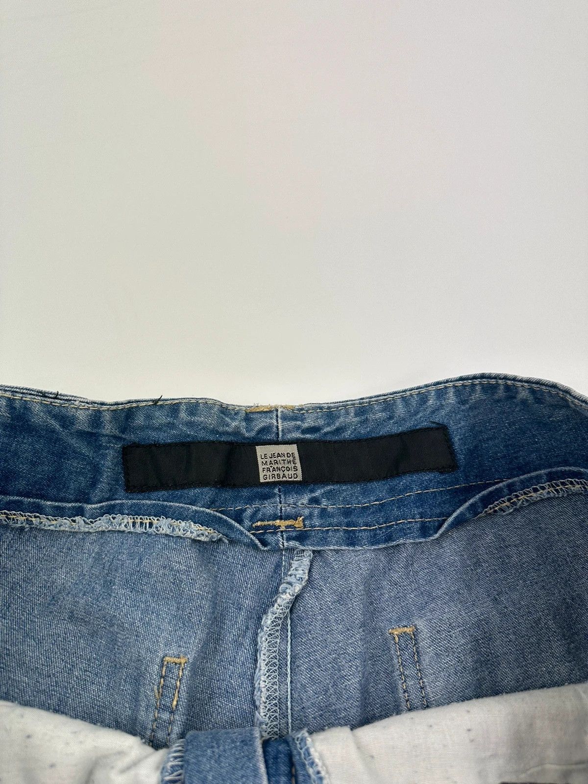 Marithe + Francois Girbaud Marithé + Francois Girbaud Wash Denim Baggy Short Jorts Size US 36 / EU 52 - 7 Thumbnail
