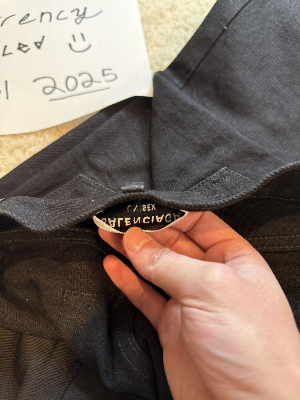 Balenciaga Balenciaga Jet Black Heal Drag Jean Size US 29 - 13 Thumbnail