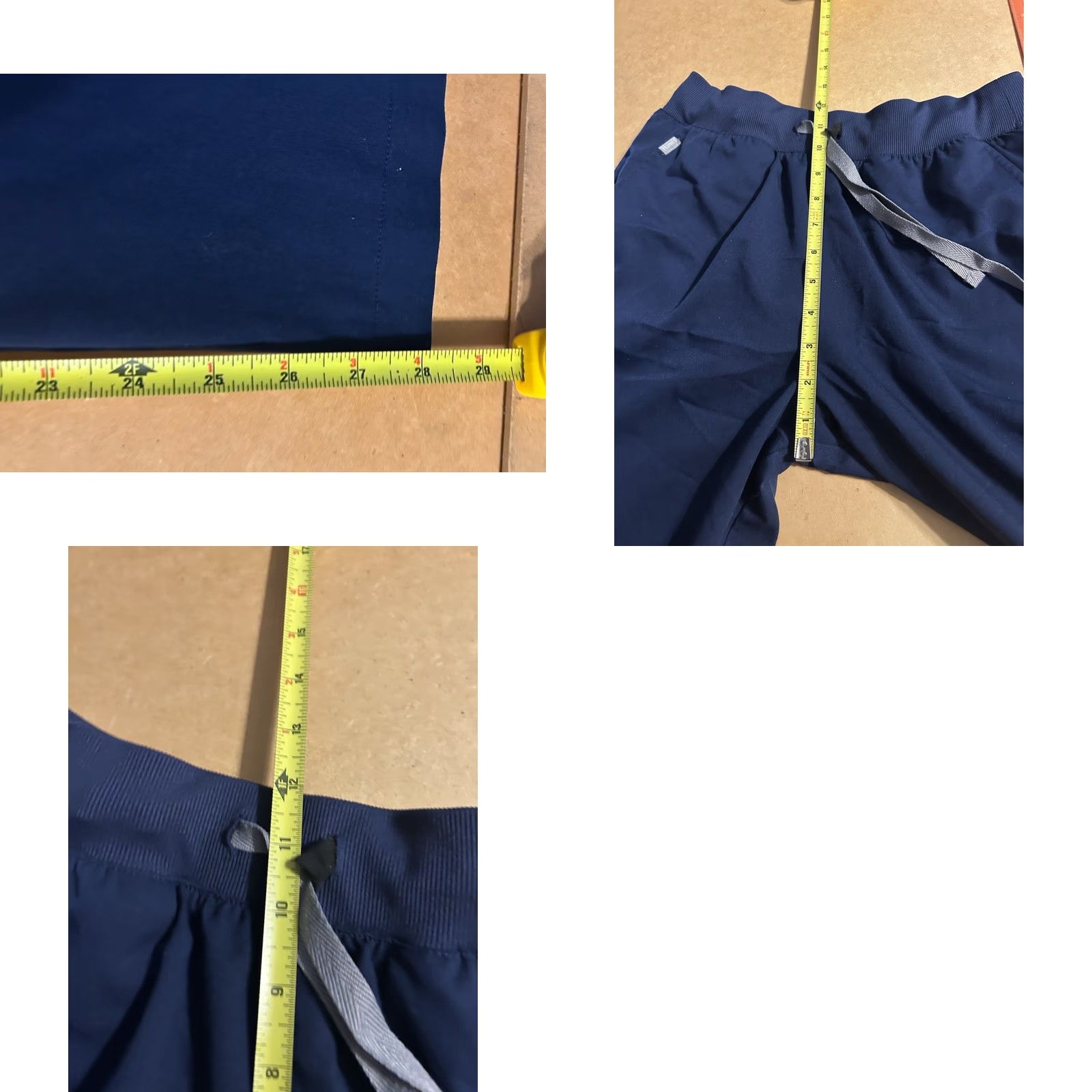 Hanes Hanes Comfort Scrub Pants Women M Navy Blue Drawstrings Pockets Nursing Size 32" / US 10 / IT 46 - 10 Thumbnail