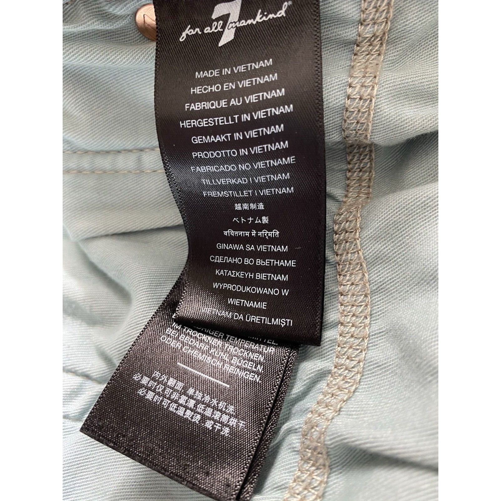 7 For All Mankind 7 For All Mankind Jeans 38x33 Blue Straight Leg Denim Austyn Size US 38 / EU 54 - 7 Thumbnail