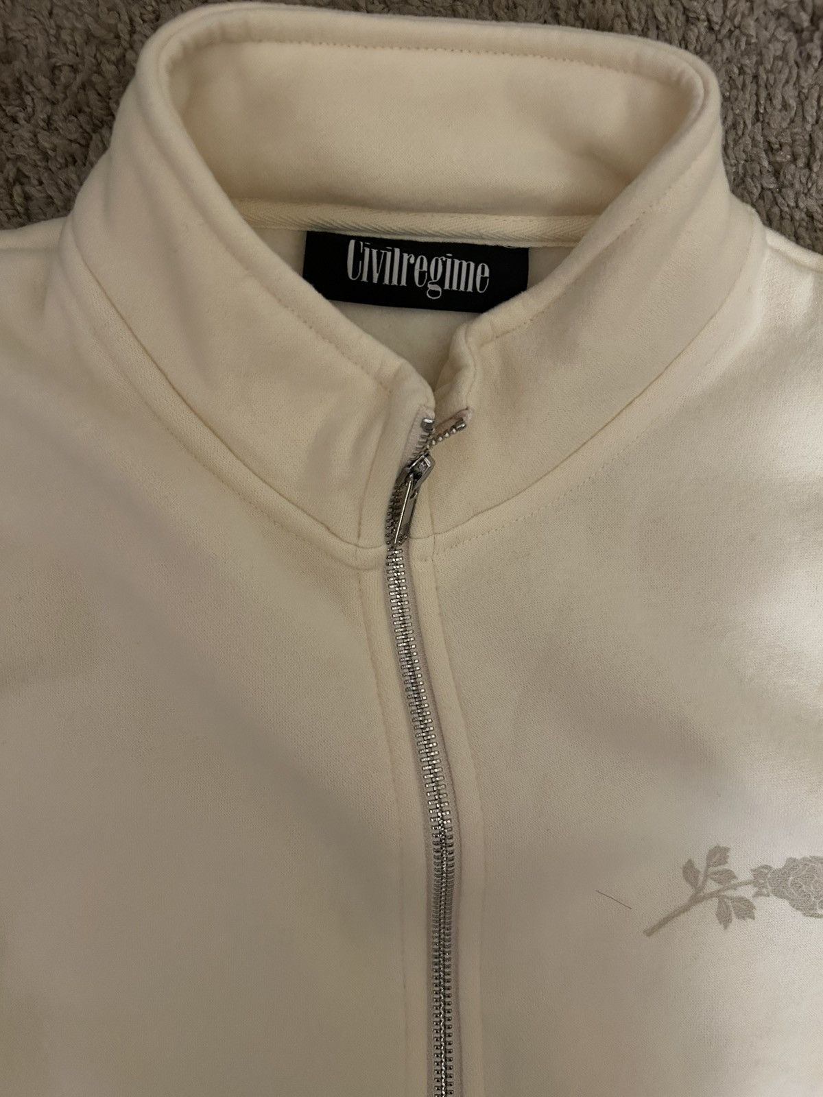Civil Regime Civil Regime NWT Concrete Quarter Zip Fleece Crème Butter Size US L / EU 52-54 / 3 - 3 Thumbnail