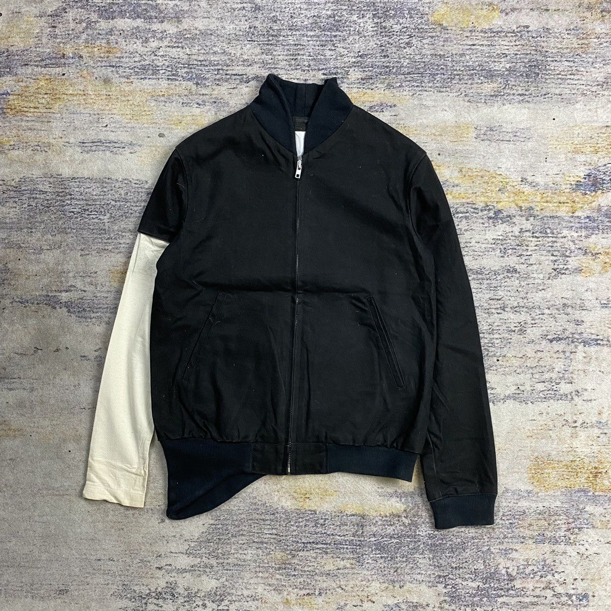 Japanese Brand × TALKING ABOUT THE ABSTRACTION Talking Abouth The Abstraction asymmetric hem hybrid jacket Size US S / EU 44-46 / 1 - 3 Thumbnail