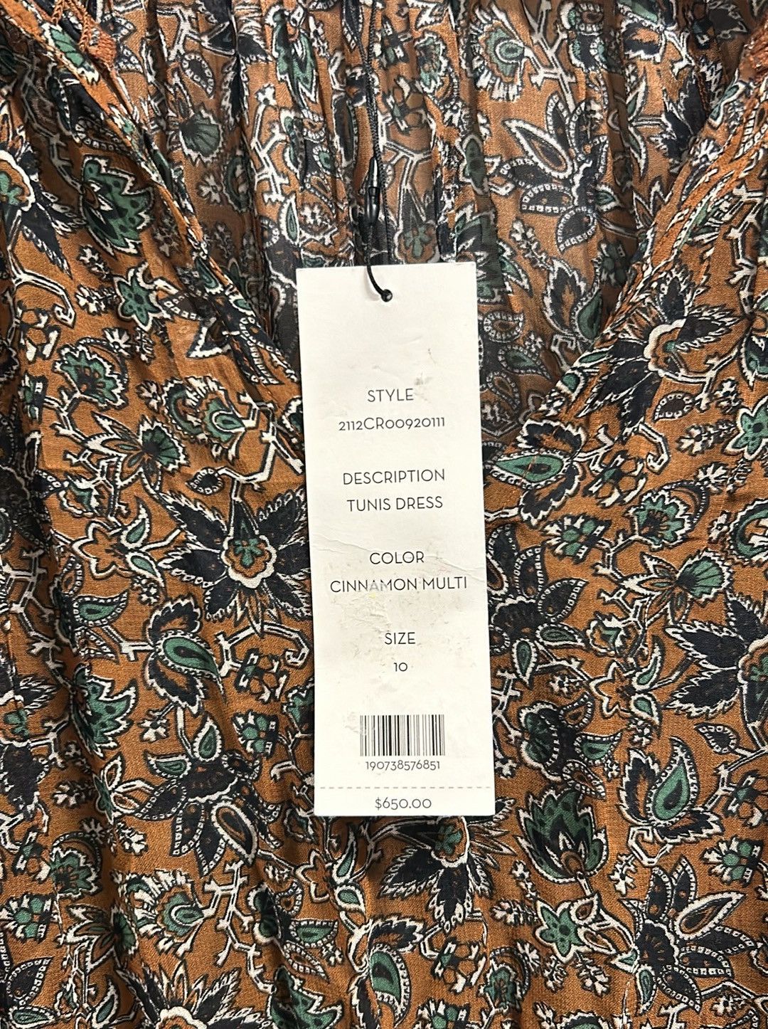 Veronica Beard VERONICA BEARD TUNIS FLORAL AND PAISLEY PRINT MIDI DRESS Size L / US 10 / IT 46 - 9 Thumbnail
